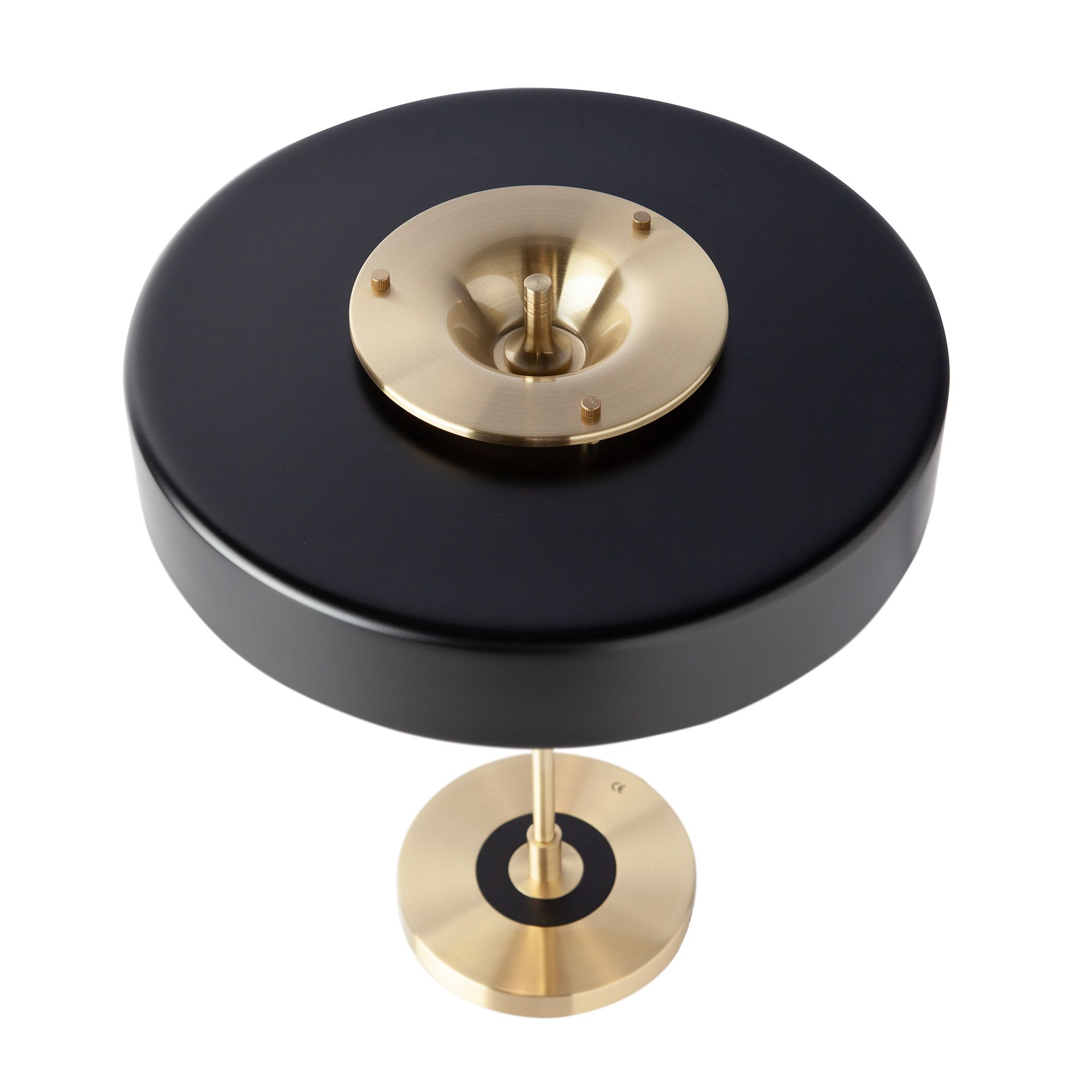 Tischleuchte Aluminium Gold Schwarz