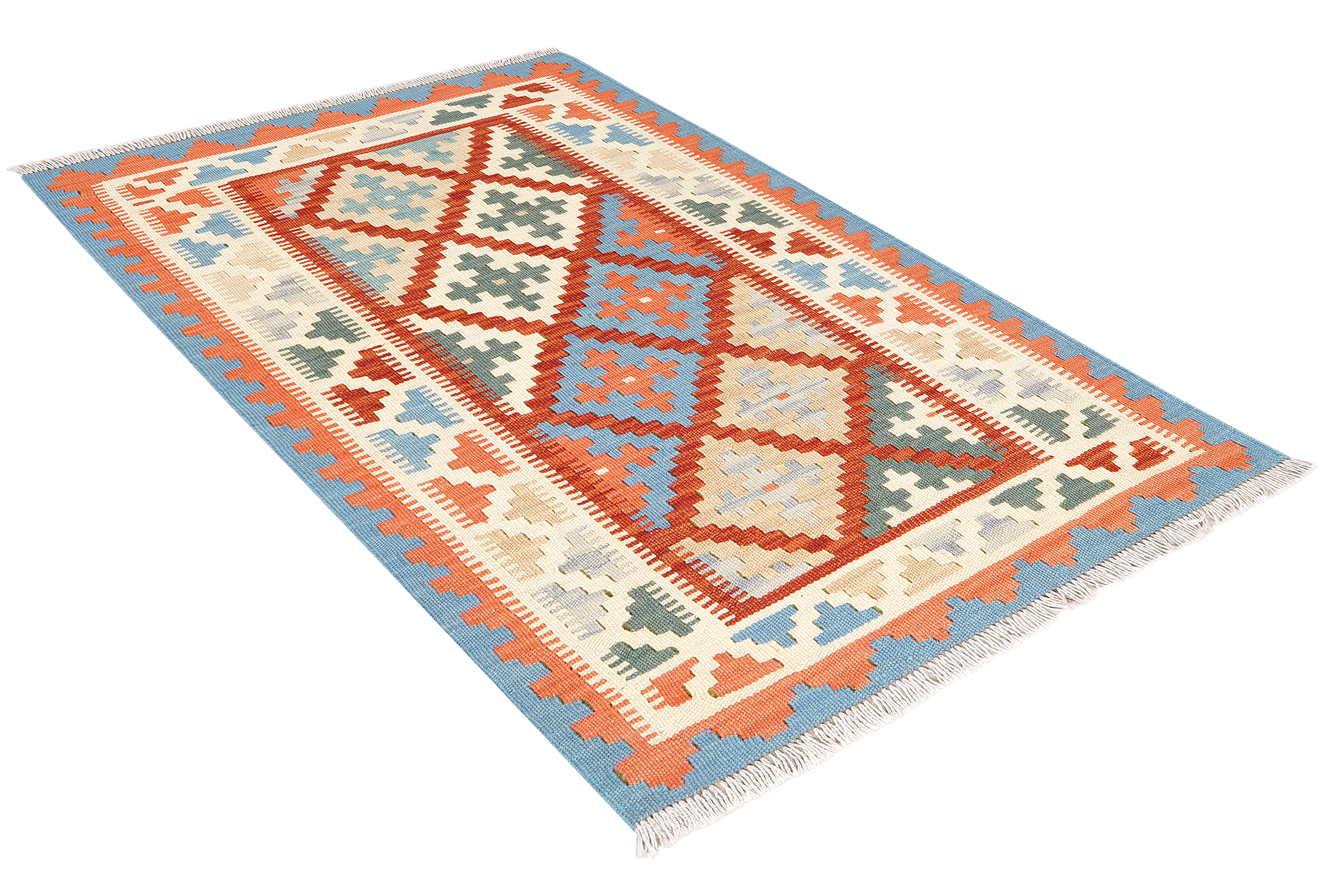 Kelim Gashgai Rug Wool Red