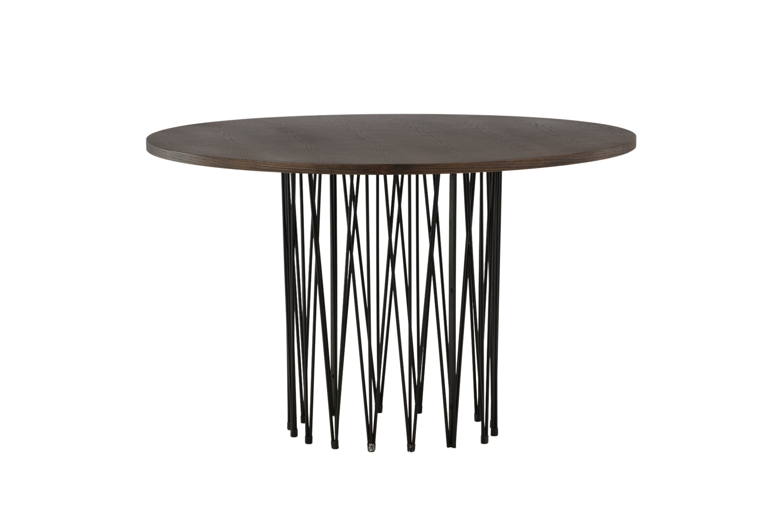 Dining Table Black Mocha Veneer Ø120cm