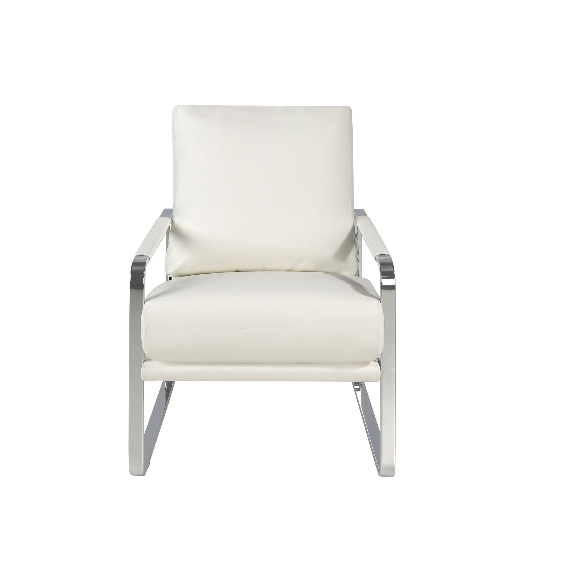 Armchair Faux Leather White