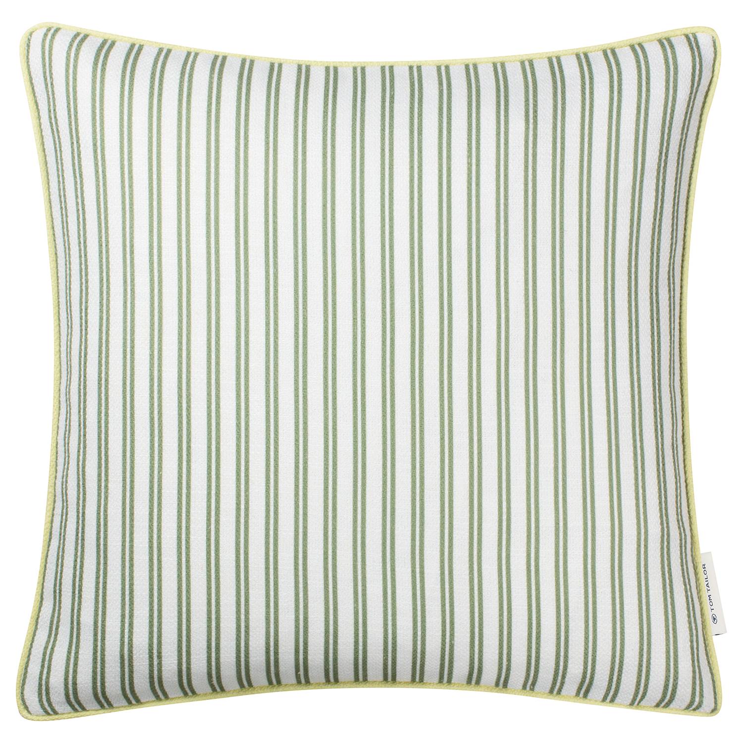 Little Stripes Kissenbezug Polyester Baumwolle Grün