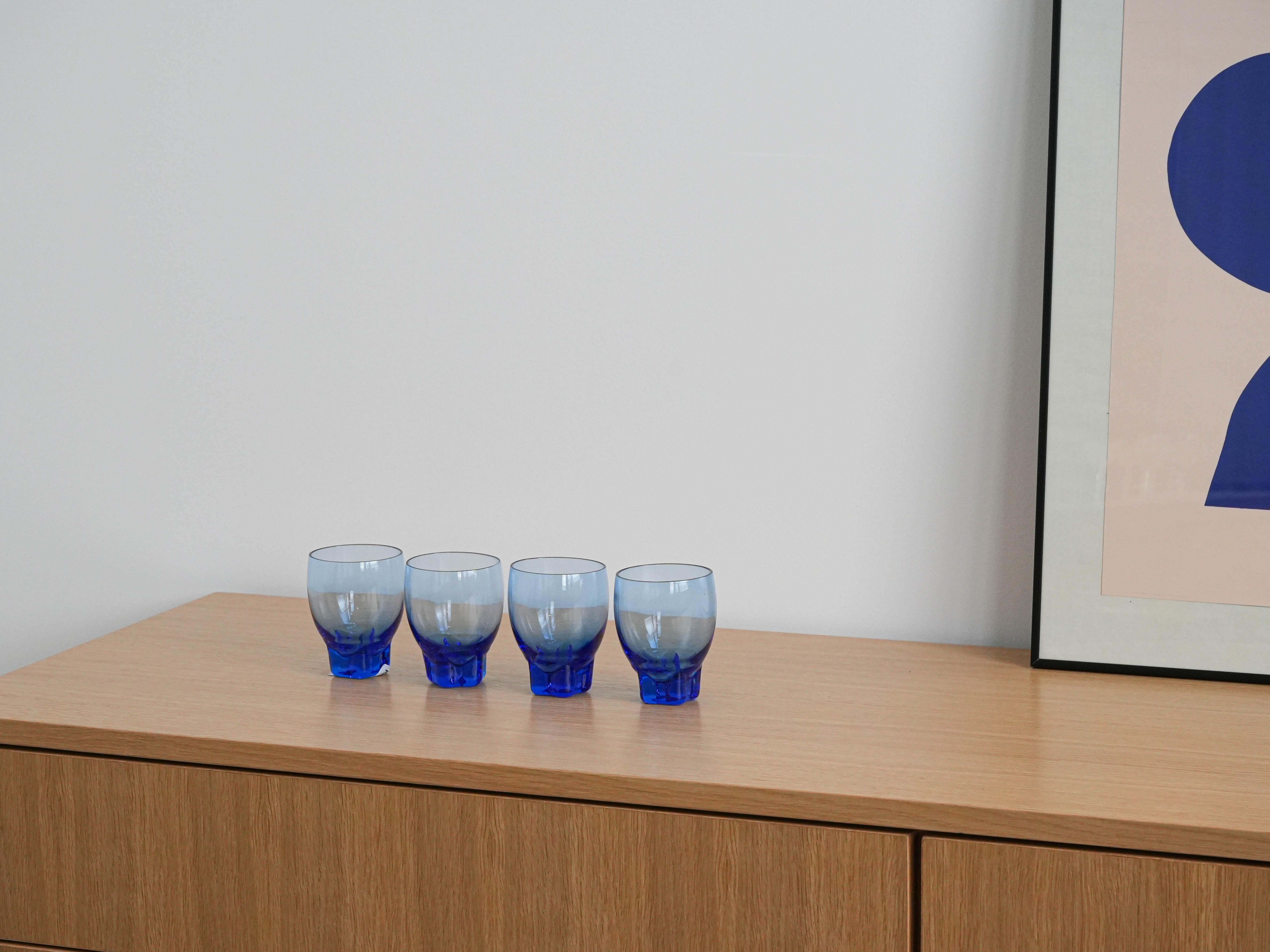 Cobalt glasses 4x Blue
