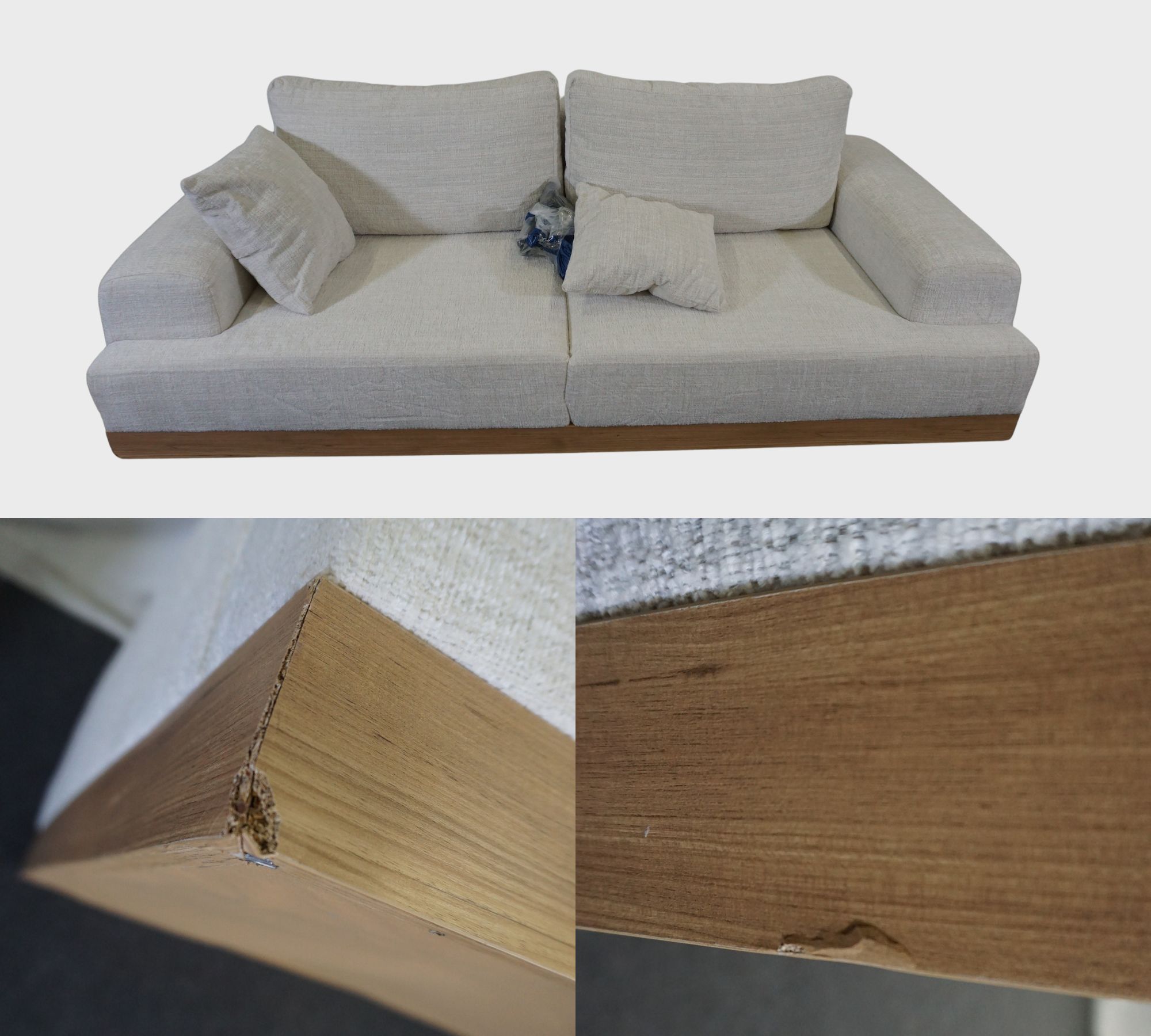 Eti 3-Sitzer Sofa Weiss