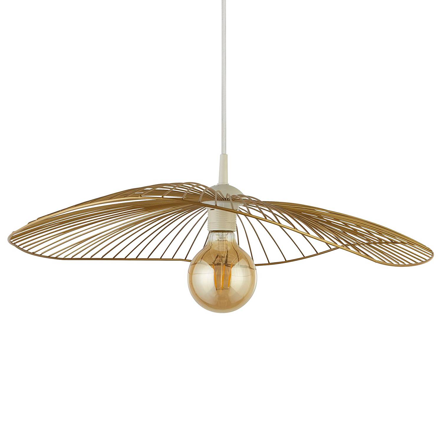 Pendelleuchte Wave Wire Gold