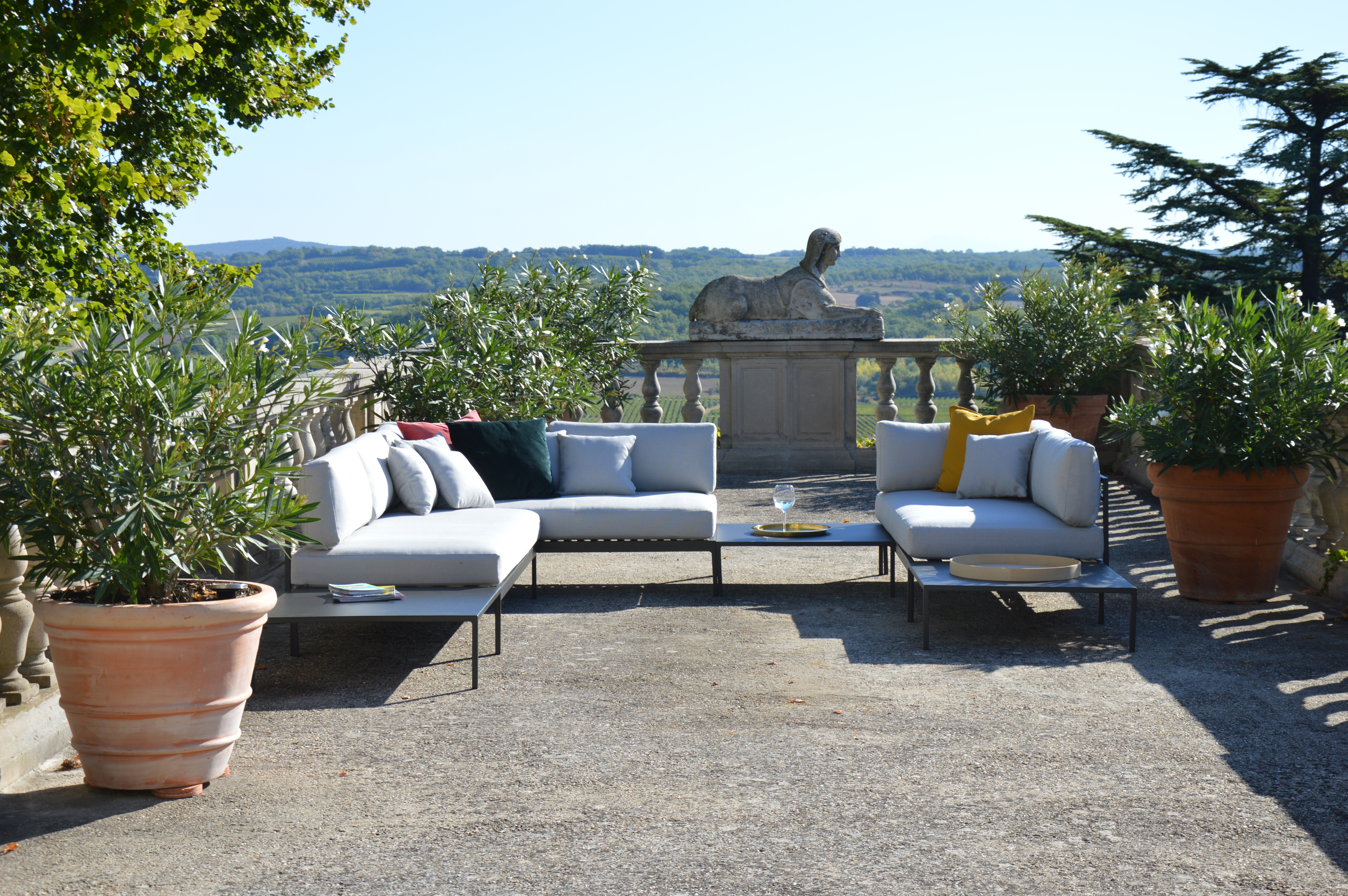 L03 Modulares Lounge-Set Anthrazit