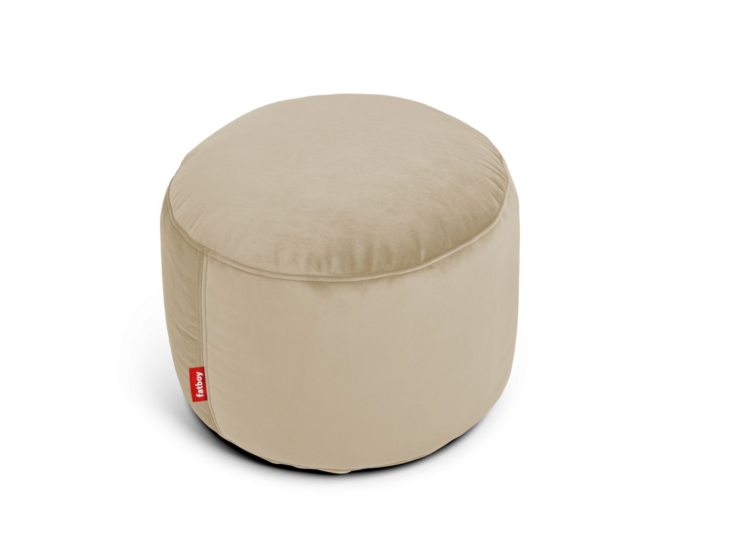 Point Velvet Hocker Beige