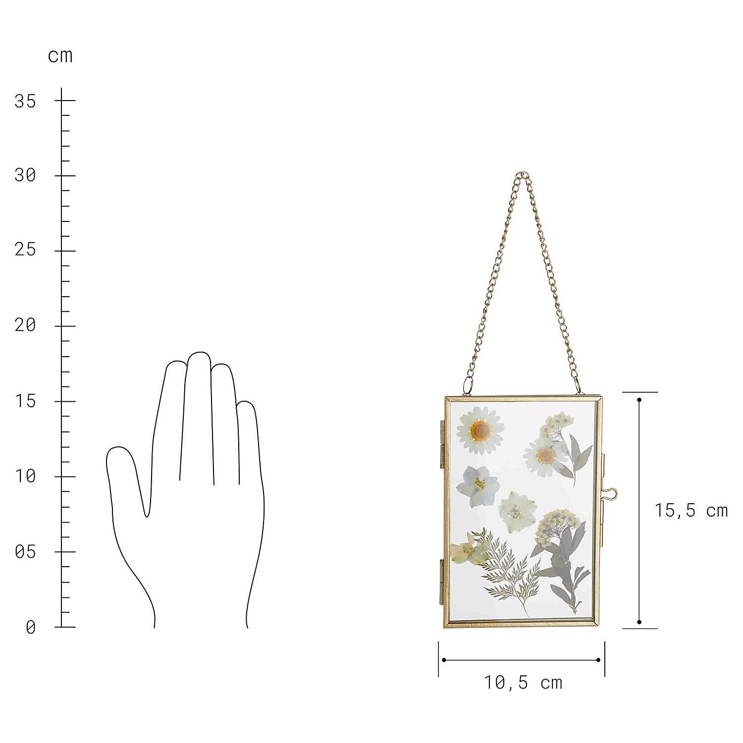 Bilderrahmen TRUE BLOOM Aluminium Gold 11 x 16 cm