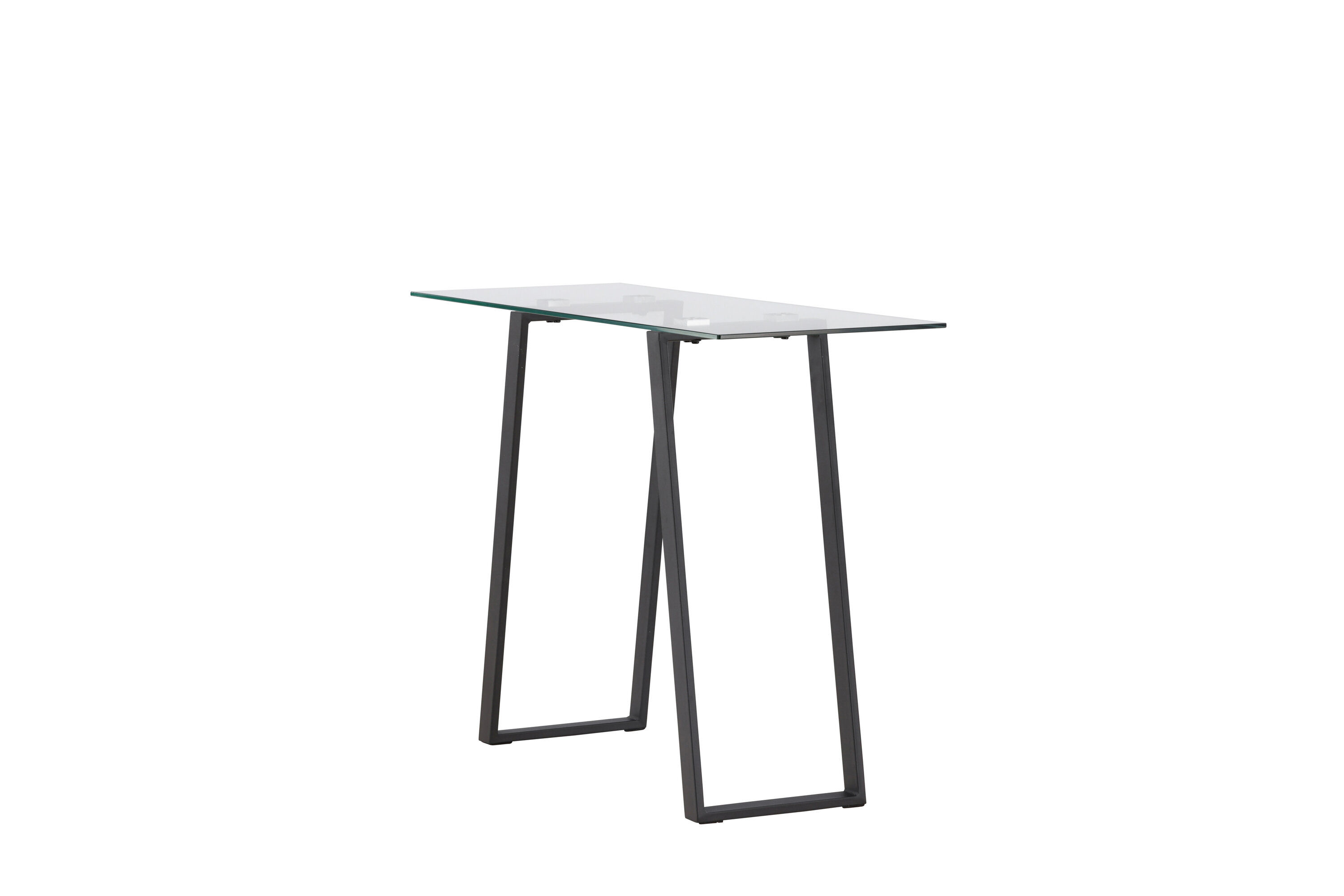 Horten Schreibtisch Stahl Glas Silber