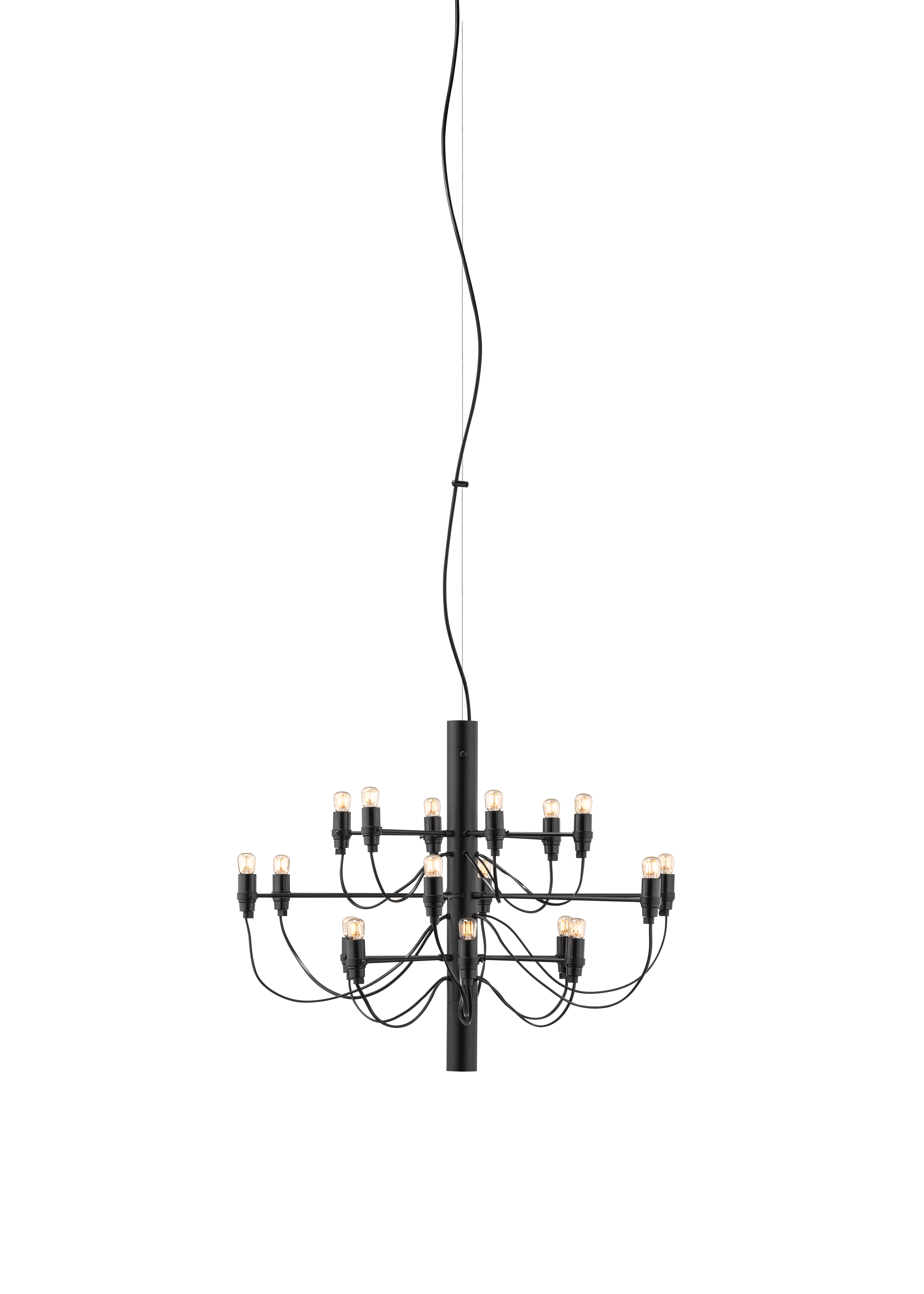 2097/18 Clear Bulbs Pendelleuchte Schwarz