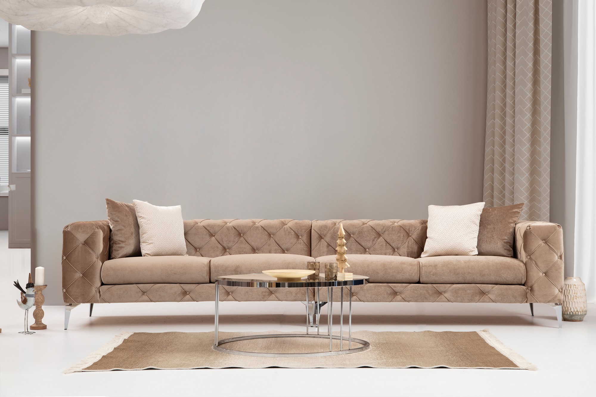 Como Sofa 4-Sitzer Beige