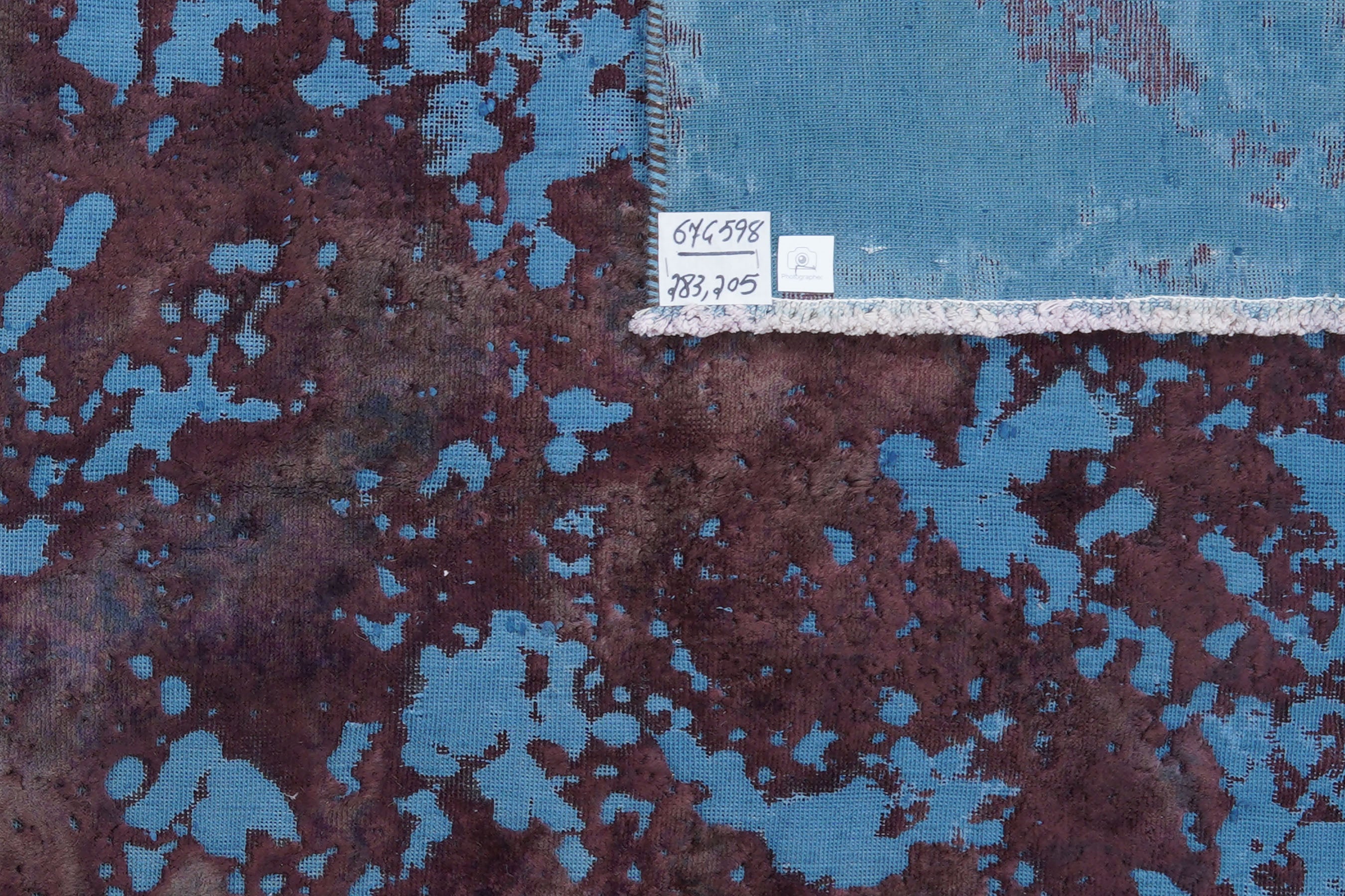 Vintage Teppich Wolle Mehrfarbig