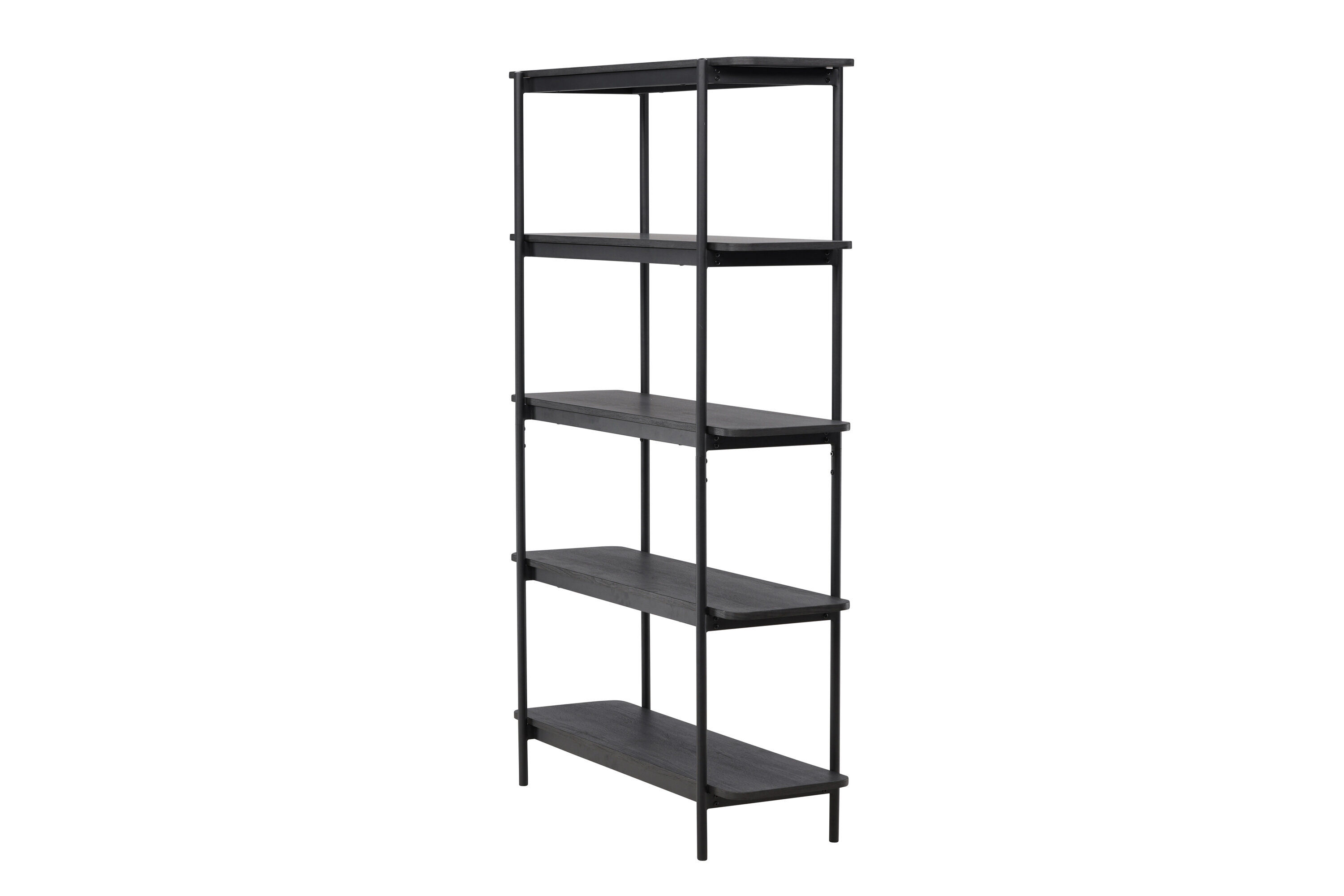 Home Shelf Wood Black