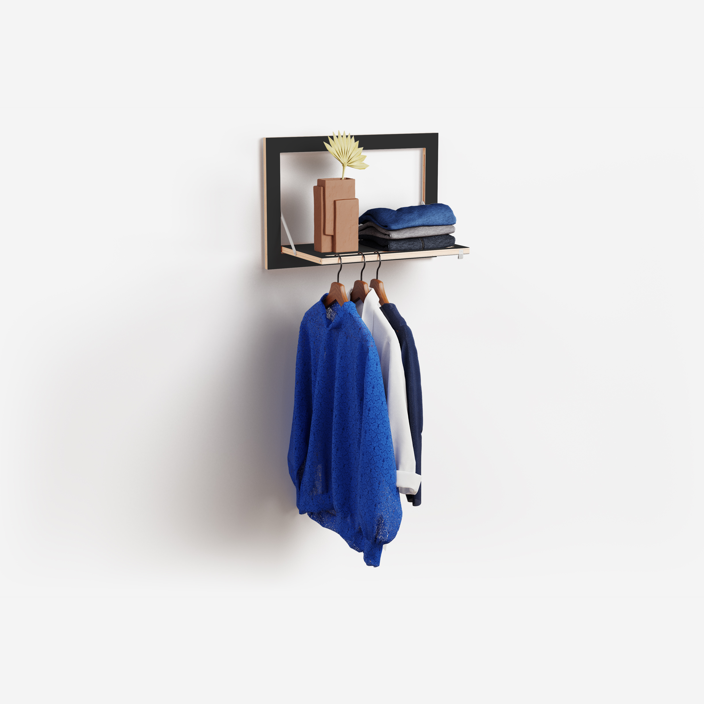 Fläpps Clothes Rail Hängrail Black 60 x 40cm