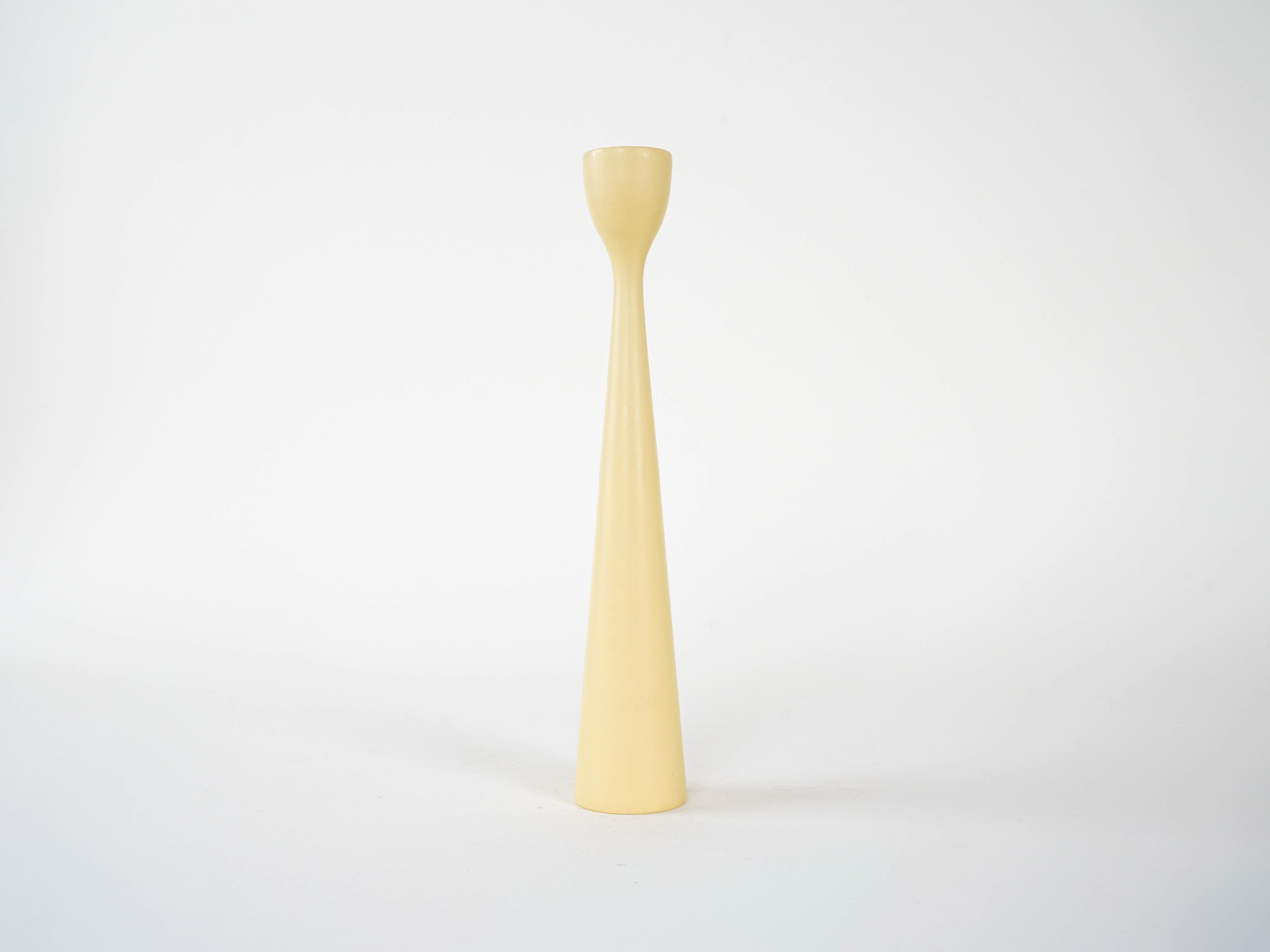 Candlestick 1970s Pastel White
