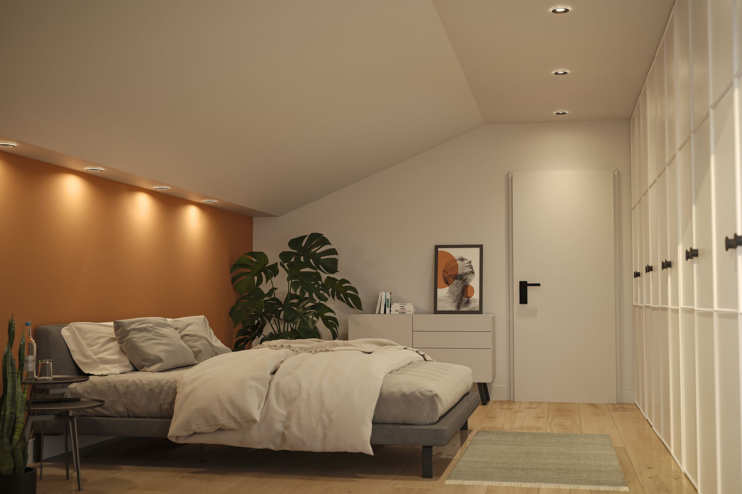 Sormus LED-Einbauleuchte 3er-Set Schwarz