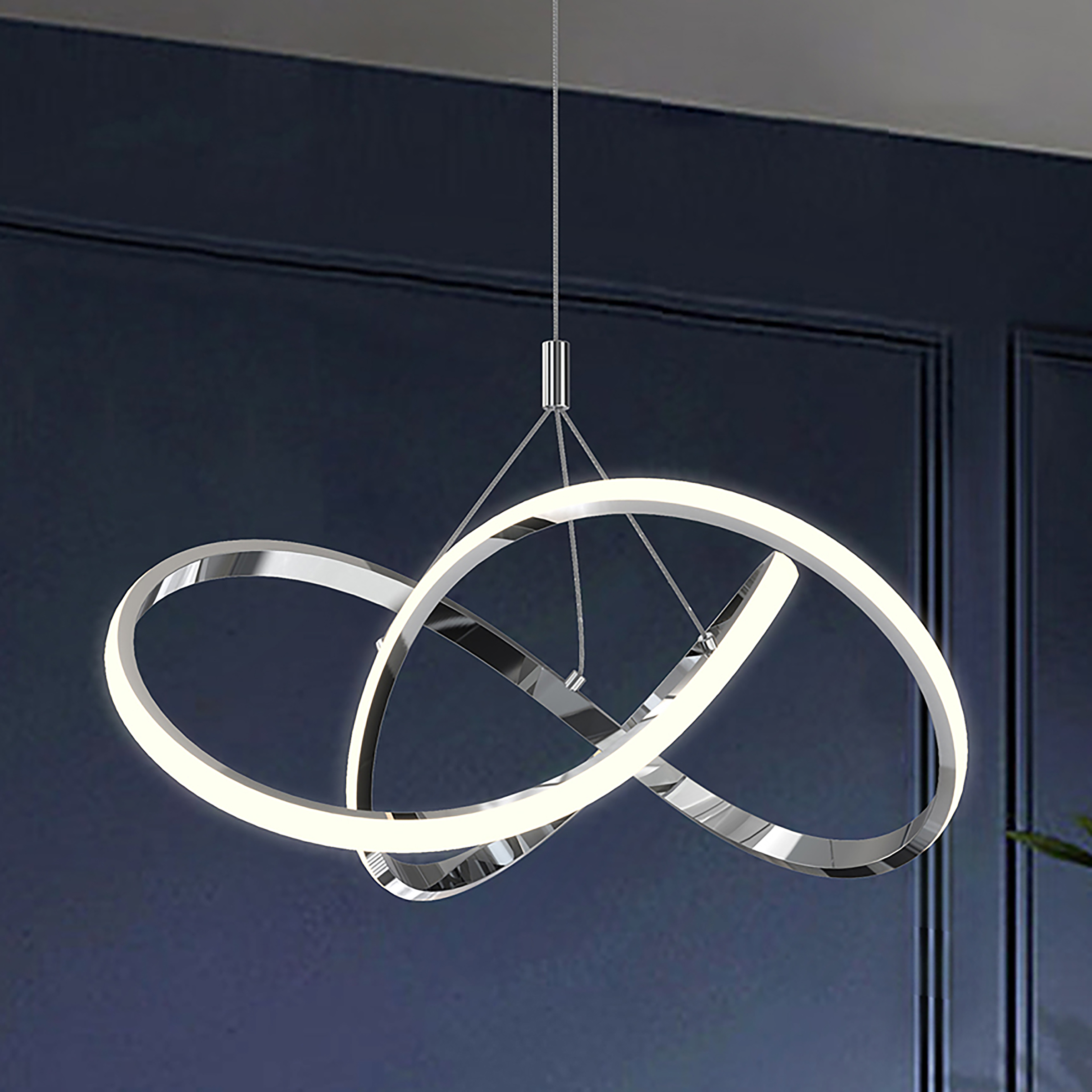 Pendant light Loop PVC Iron