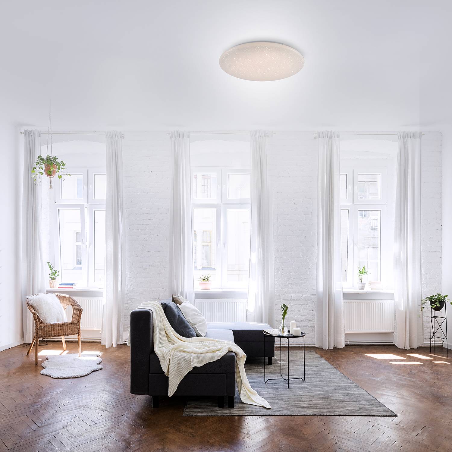 LED-Deckenleuchte Ls-Uranus Acrylglas Eisen