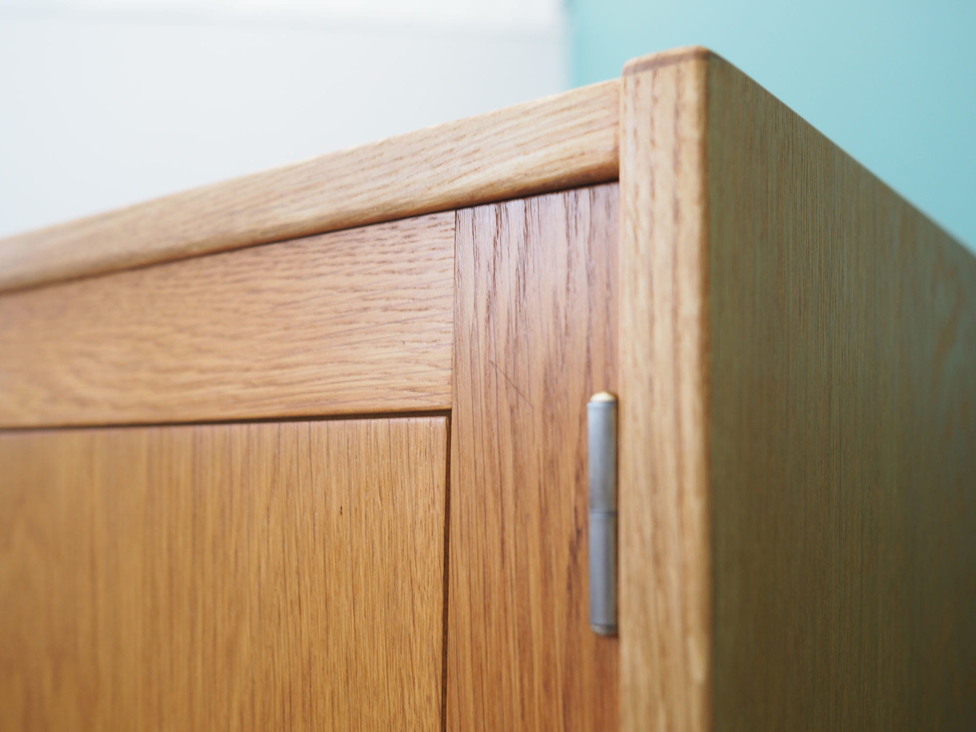 Vintage Schrank Eichenholz Braun 1960er Jahre