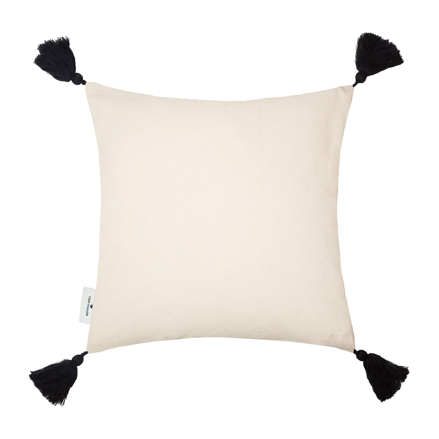 Kissenbezug Knot Lines Baumwolle Schwarz