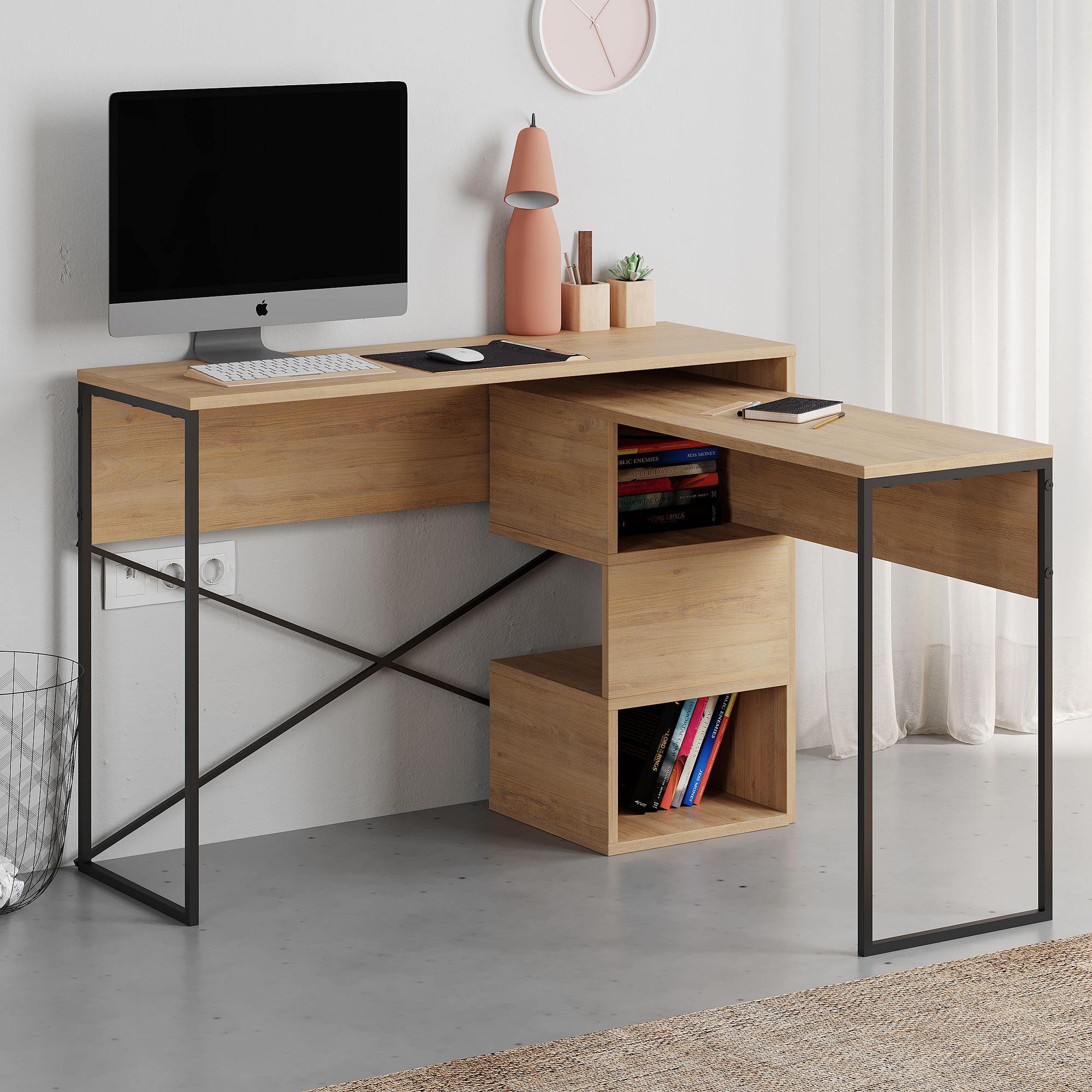Badau Desk Sapphire Oak