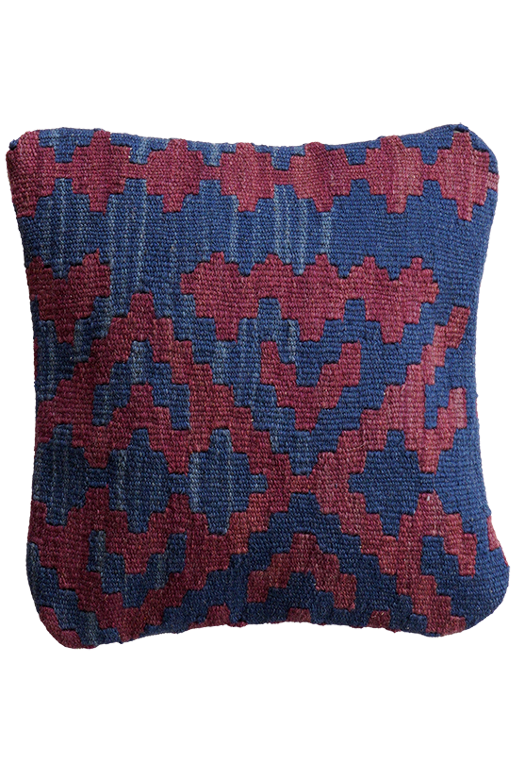 Kilim Kissenbezug Blau Rot