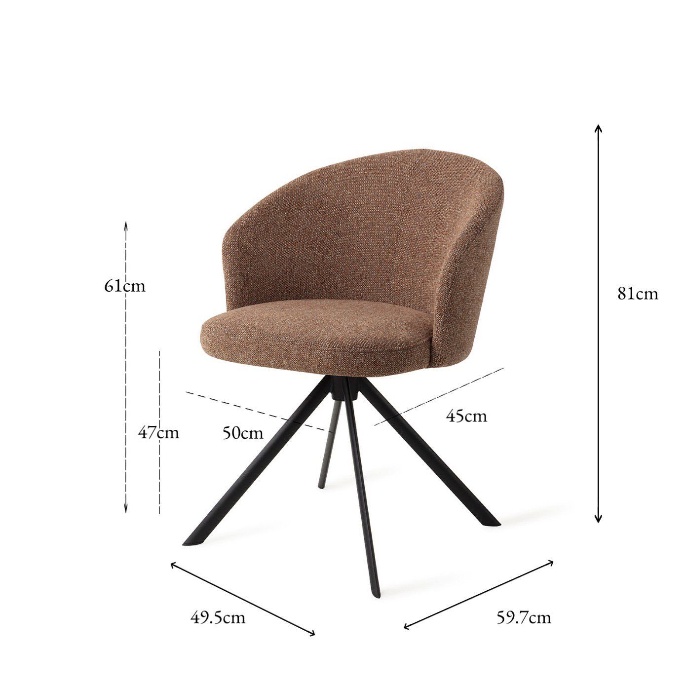 Niimi Esszimmerstuhl Marron