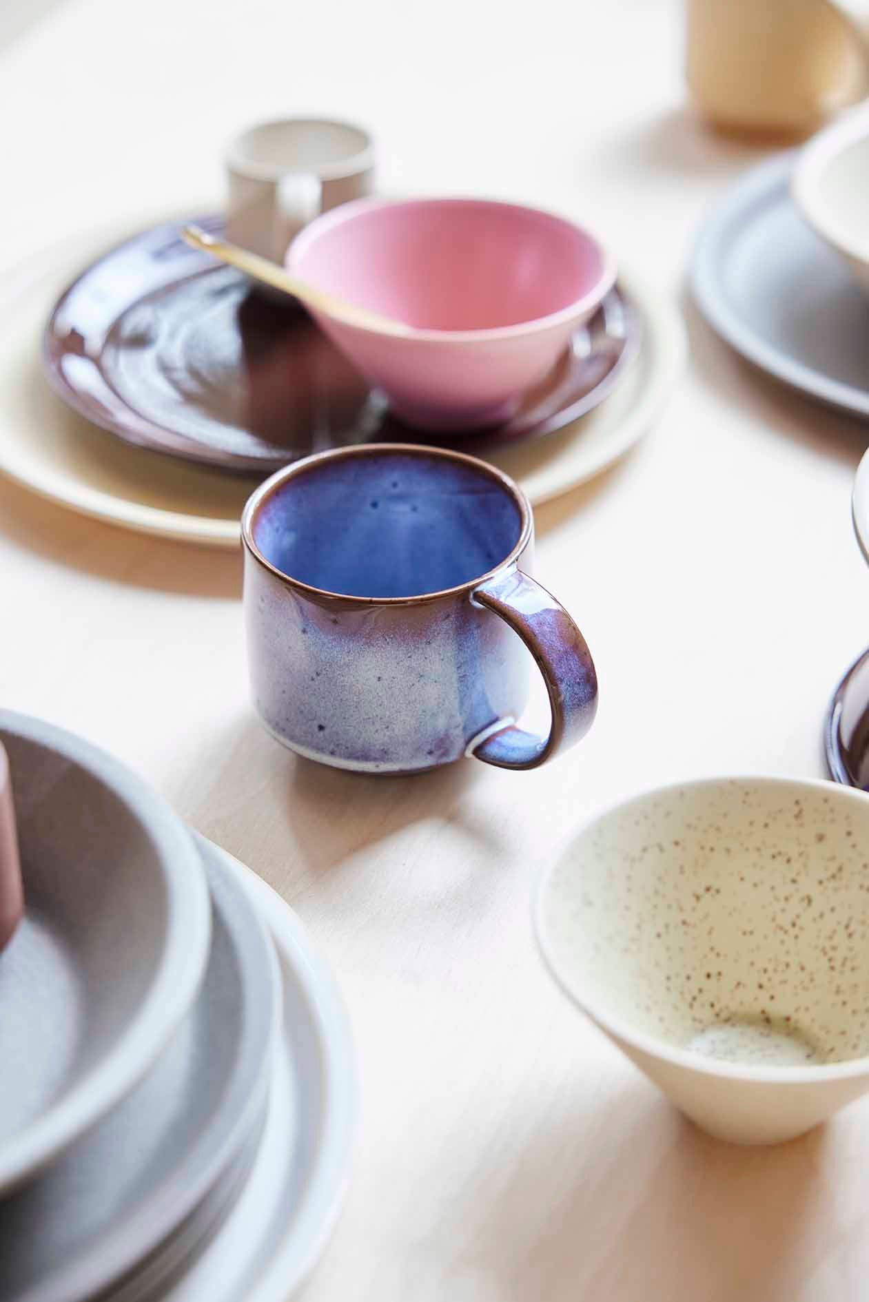 2x Tazza Yuka Terracotta Blu