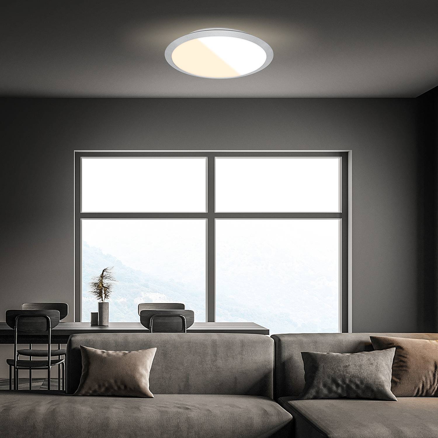 Colaria LED-Badleuchte Polypropylen Silber