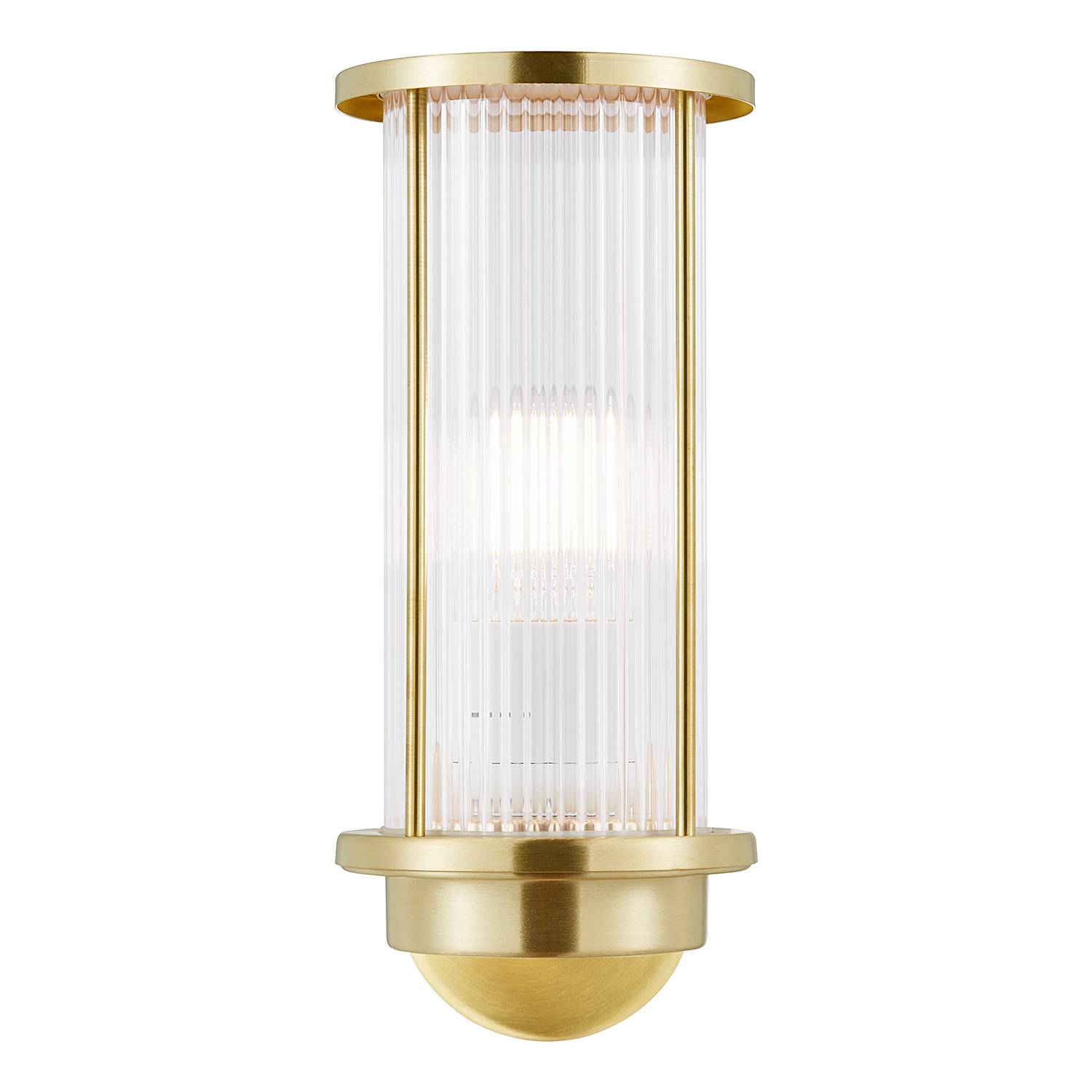 1-Flammig Wandleuchte Linton Messing PVC