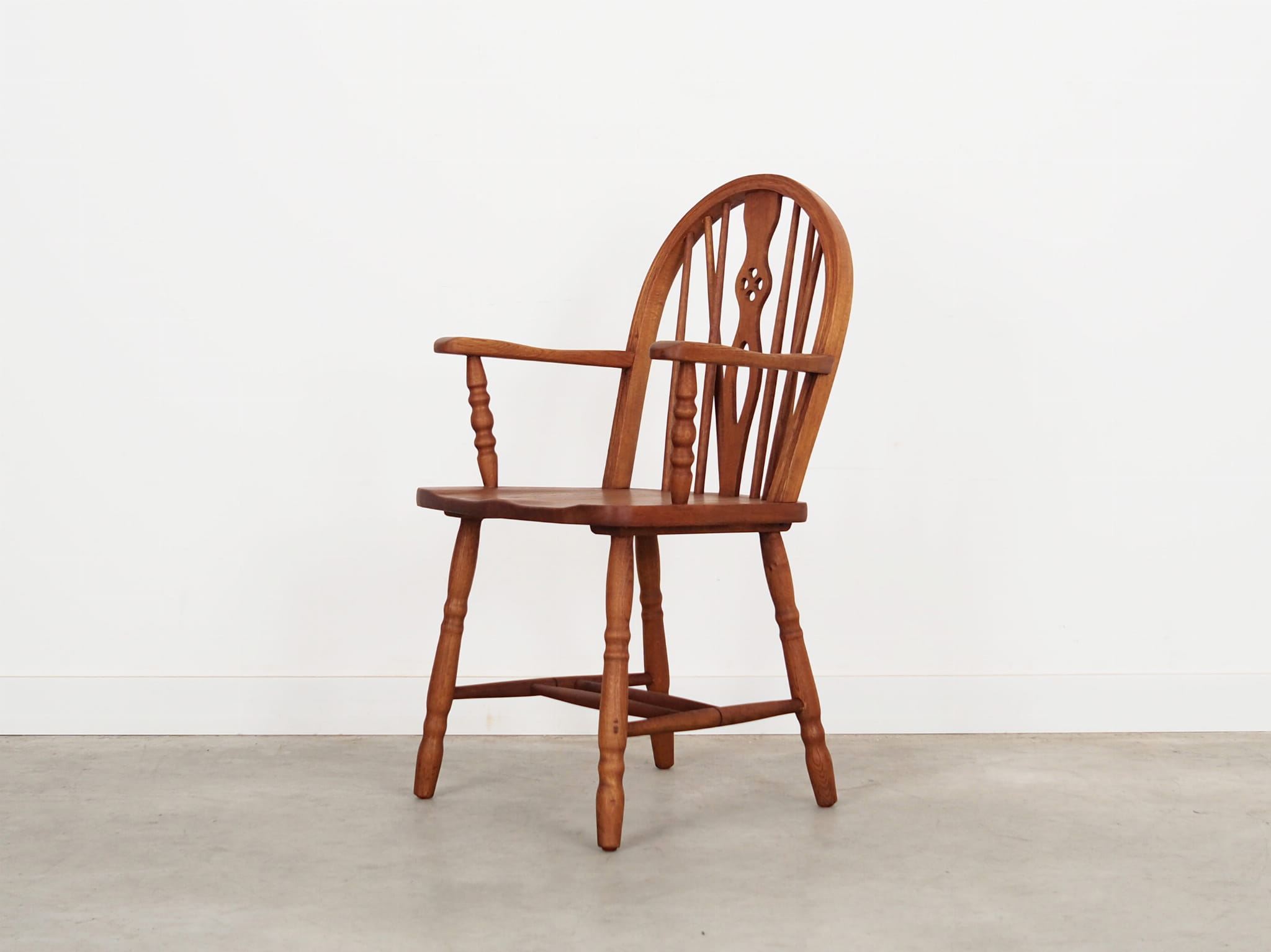 Vintage Armchair Oak Wood Brown 1960s