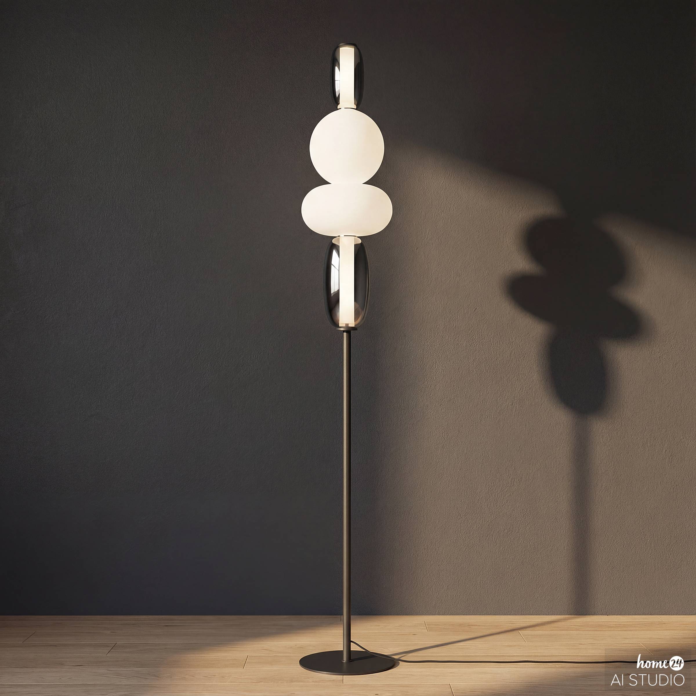 Floor lamp DREA glass iron height 130cm