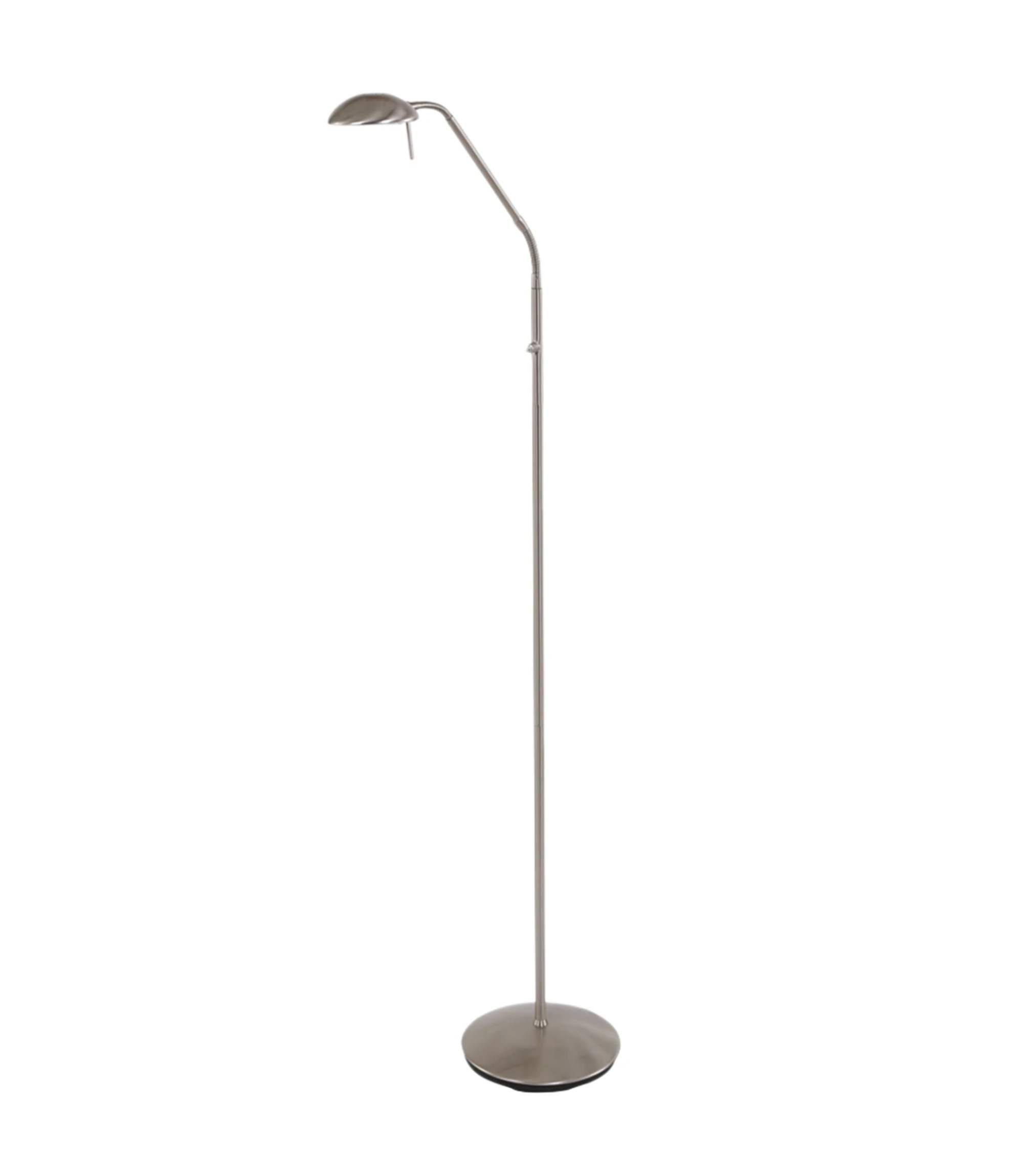 LED Stehleuchte Silber