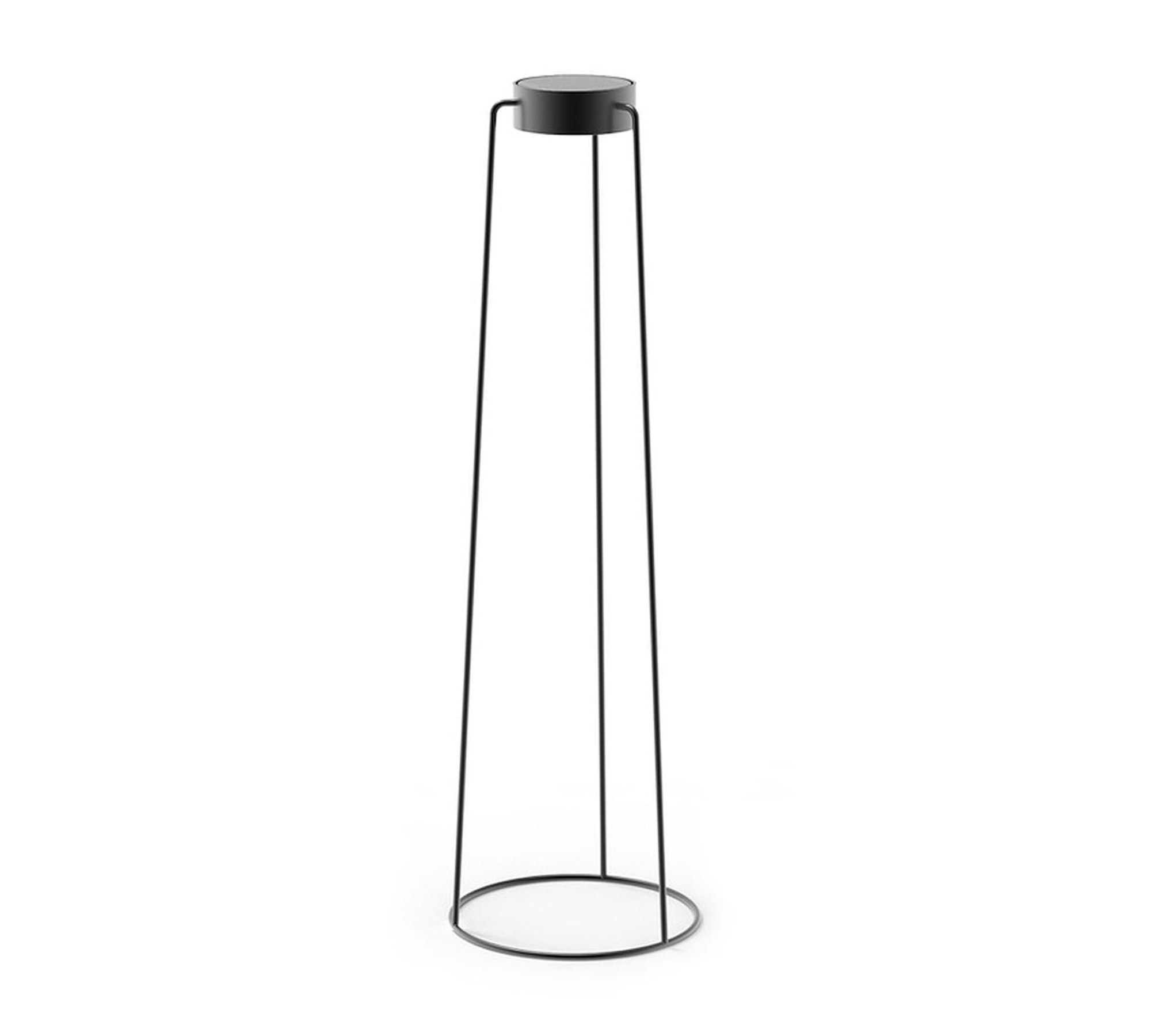 Moon Solar Stehleuchte Maxi Aluminium Anthrazit Ø 34cm