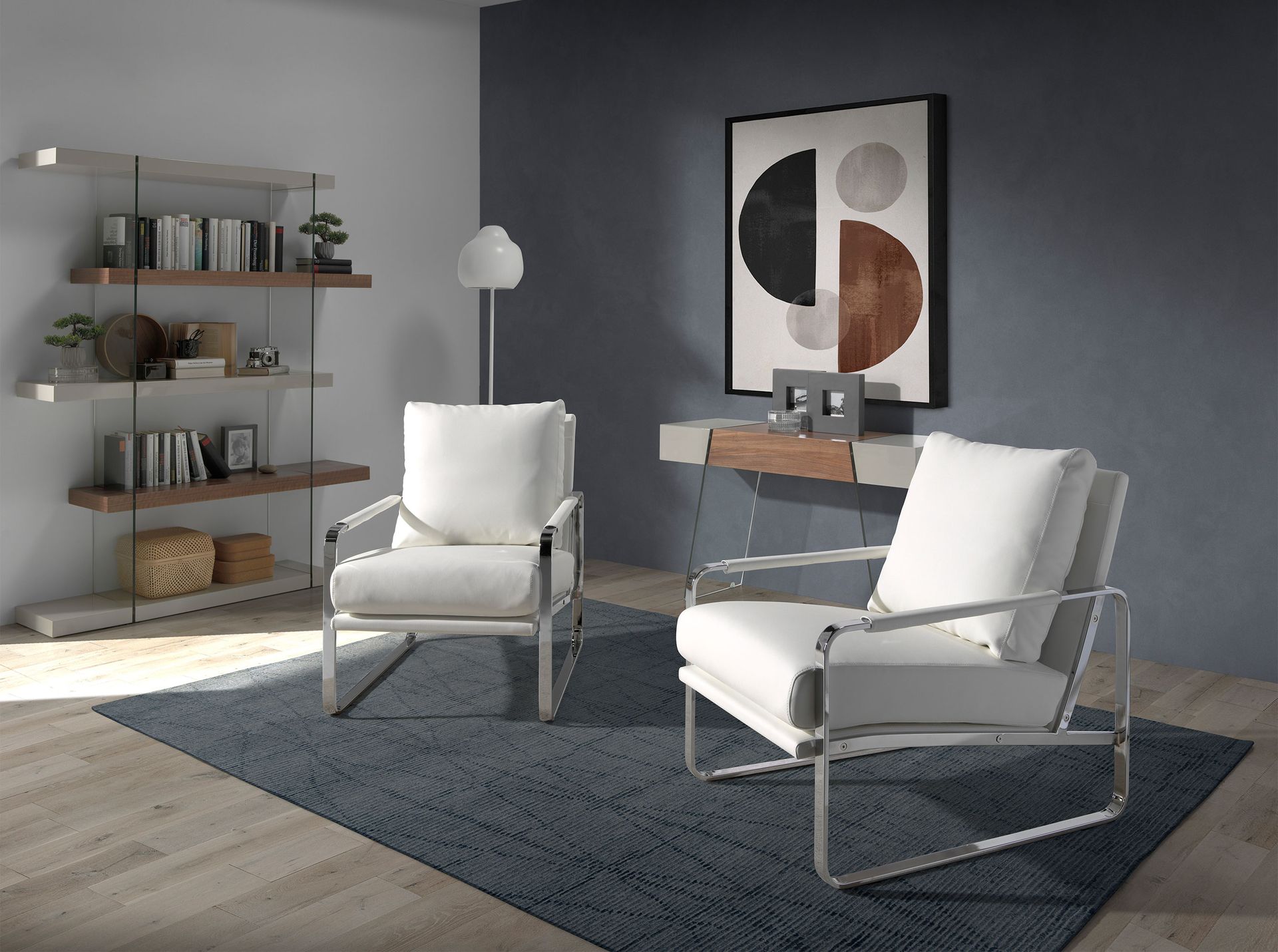 Armchair Faux Leather White