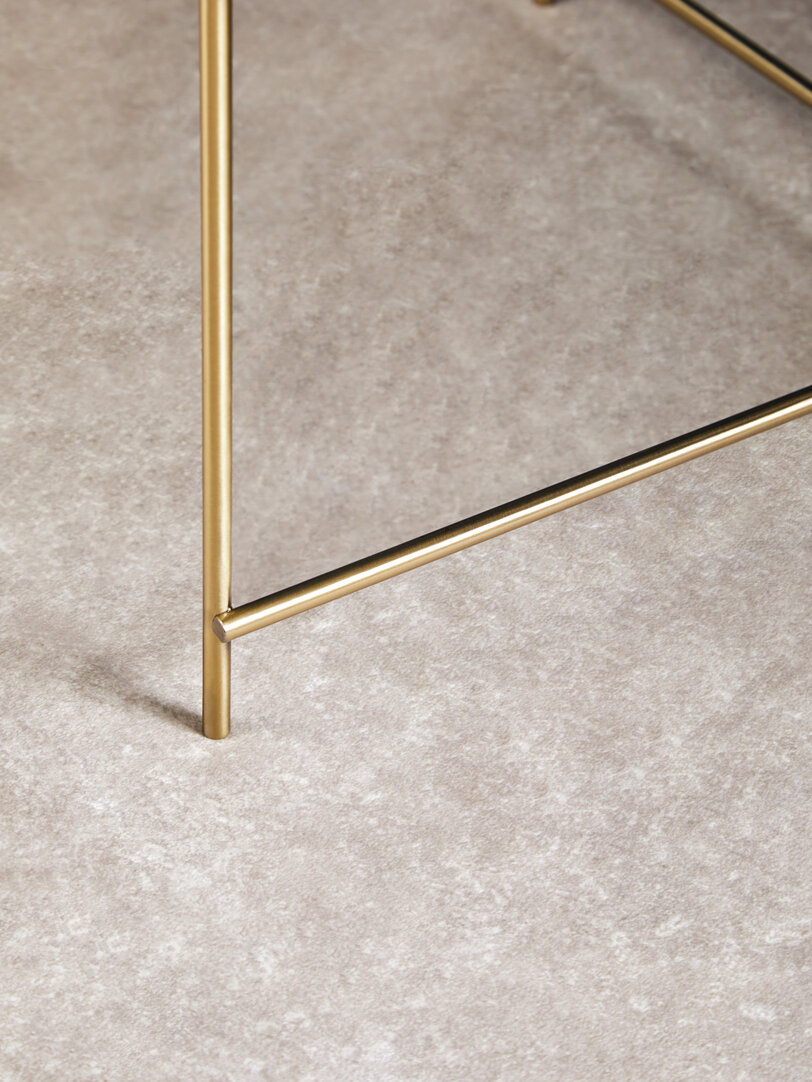 Allure Runder Beistelltisch Spiegel Gold