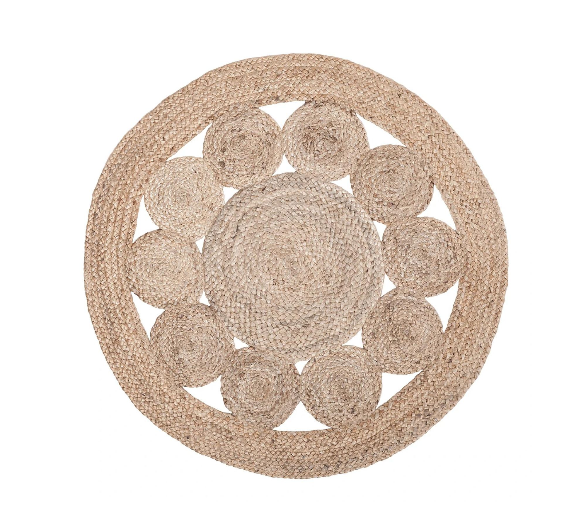 Juteteppich Chieko (handgefertigt) Jute 90 cm