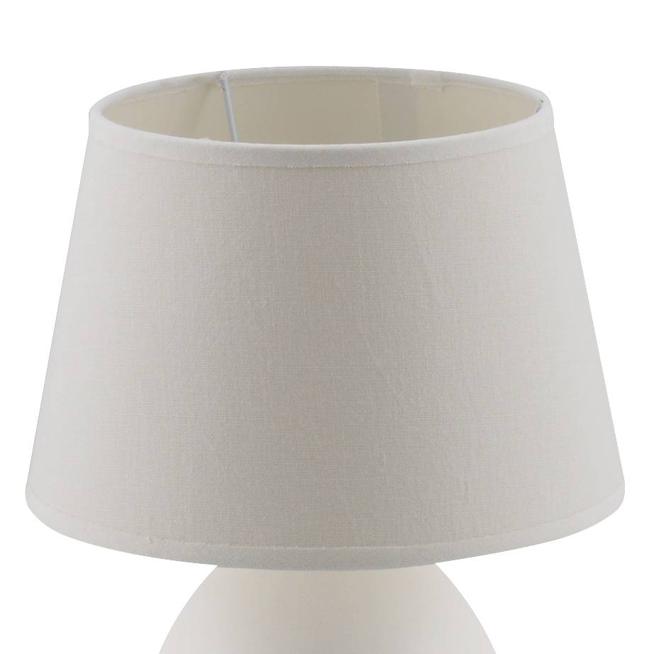 Table lamp mixed fabric ceramic 1-bulb