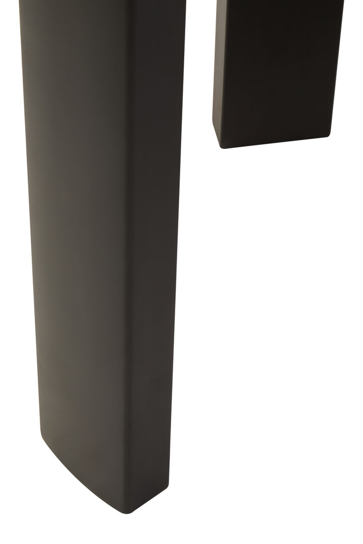 Palermo Round Side Table Marble Cream Black