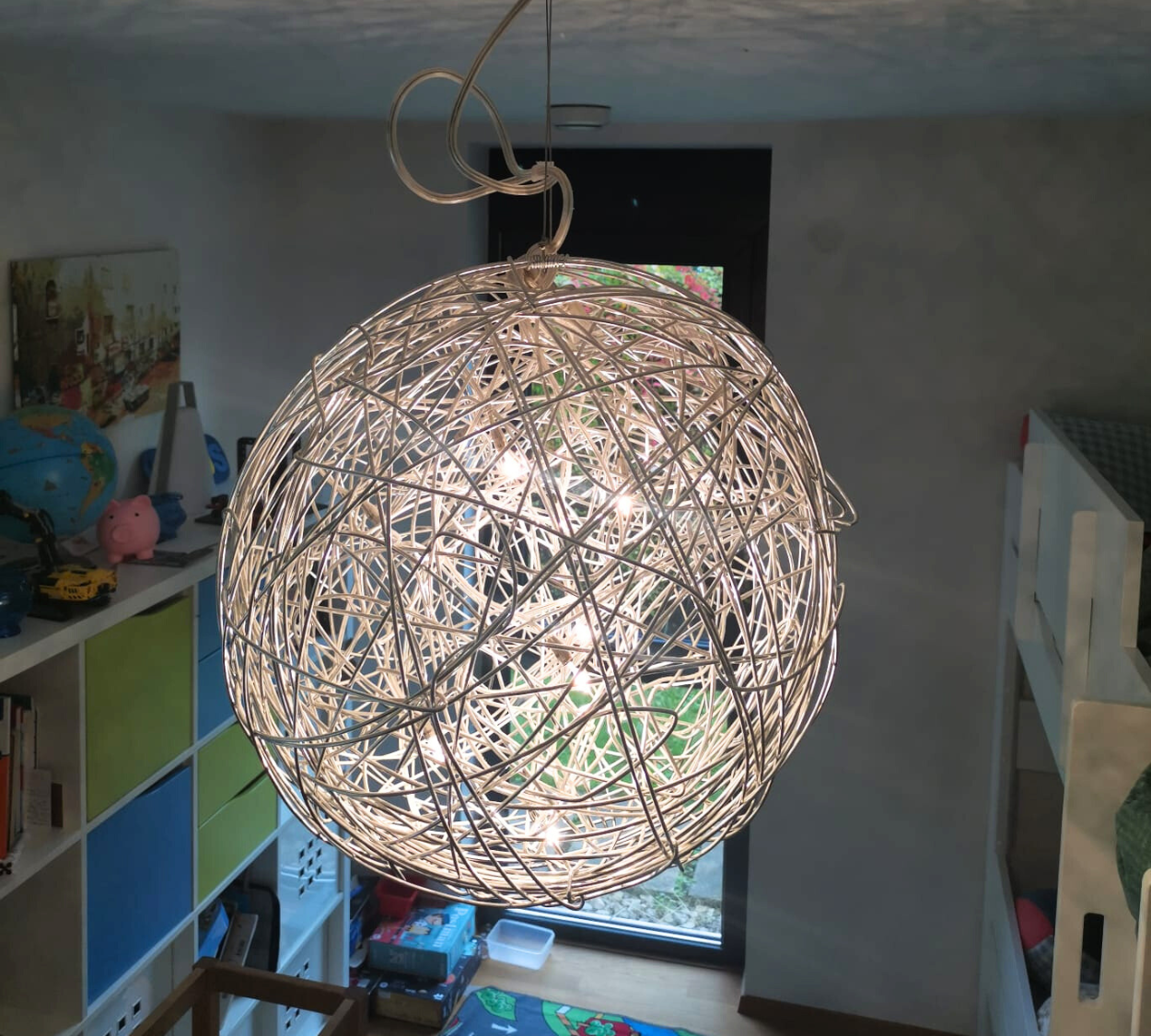 Pendelleuchte Chrom Silber