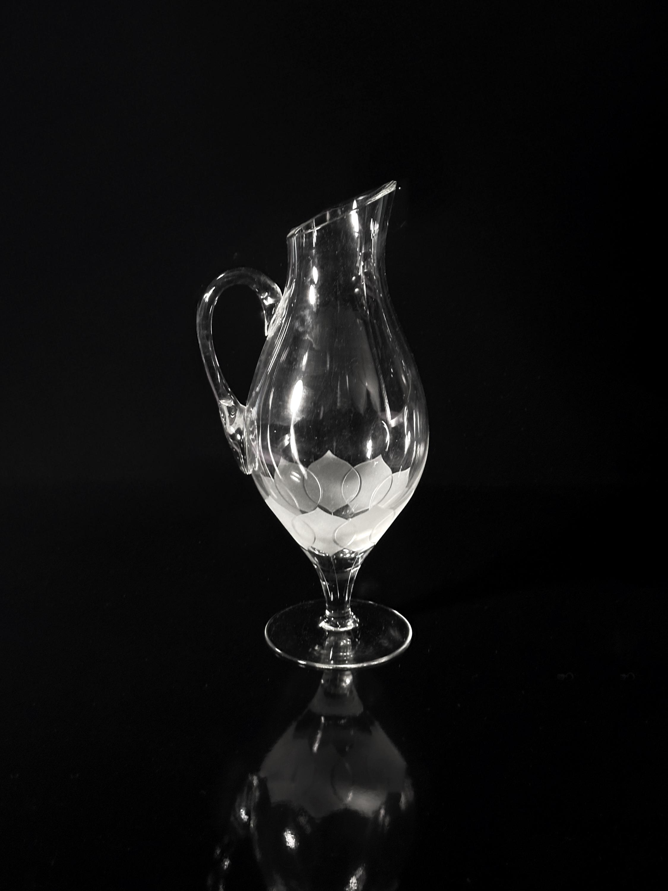 Vintage Lotus Decanter Crystal 1960s