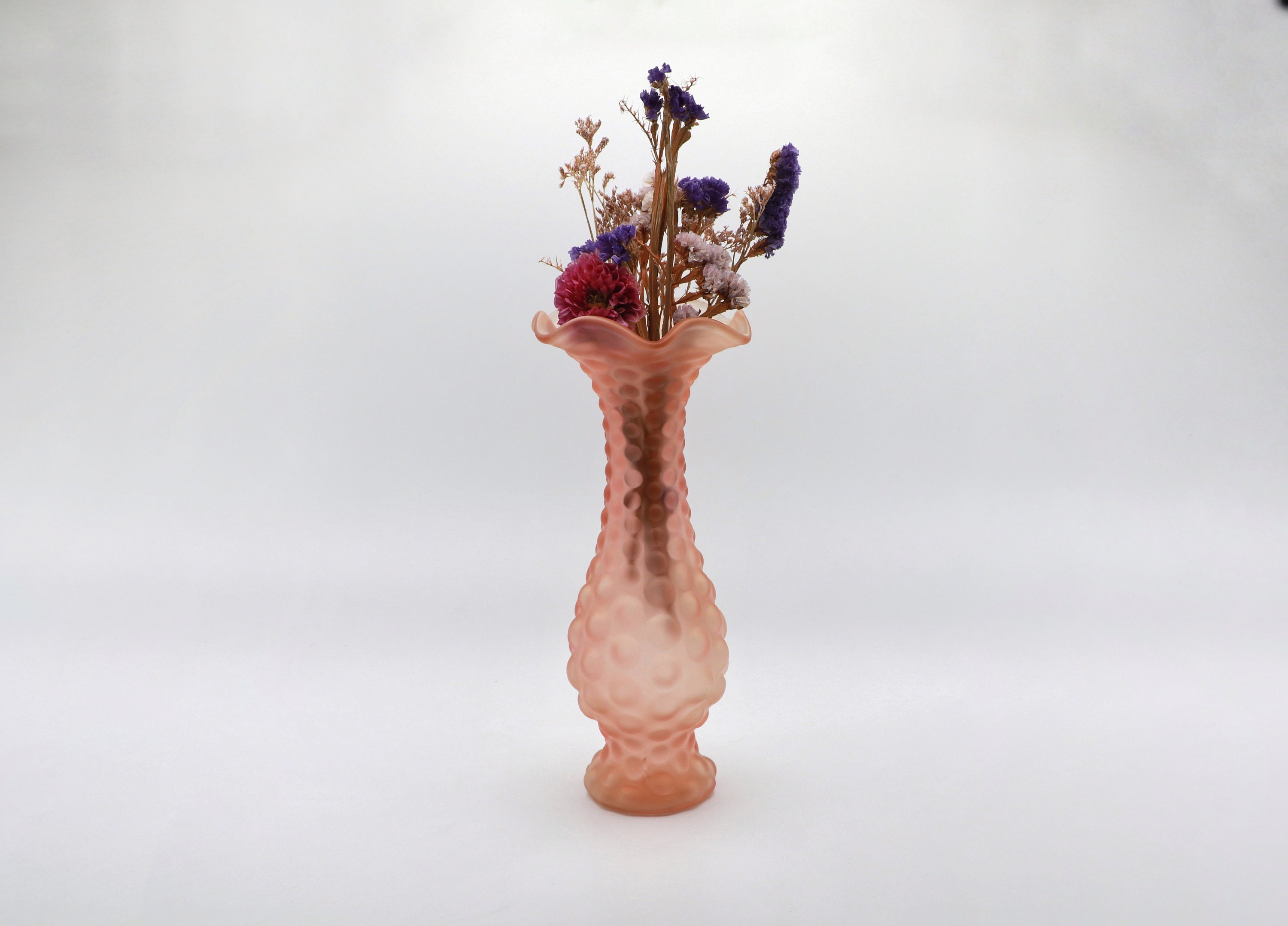 Vintage Blumenvase mit Wellenrand 1930er Jahre