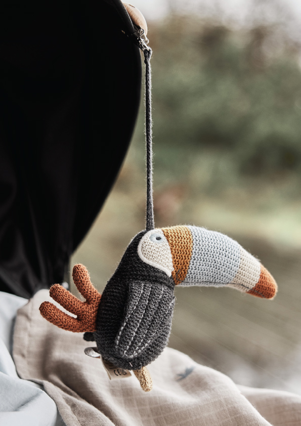 Toucan Babywagen Clip Baumwolle Mehrfarbig