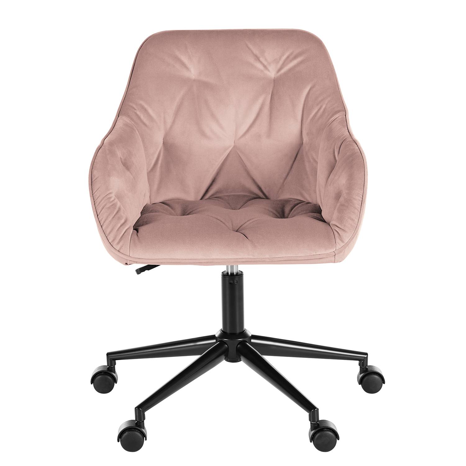 TILLY Office Chair Velvet Dusty Pink
