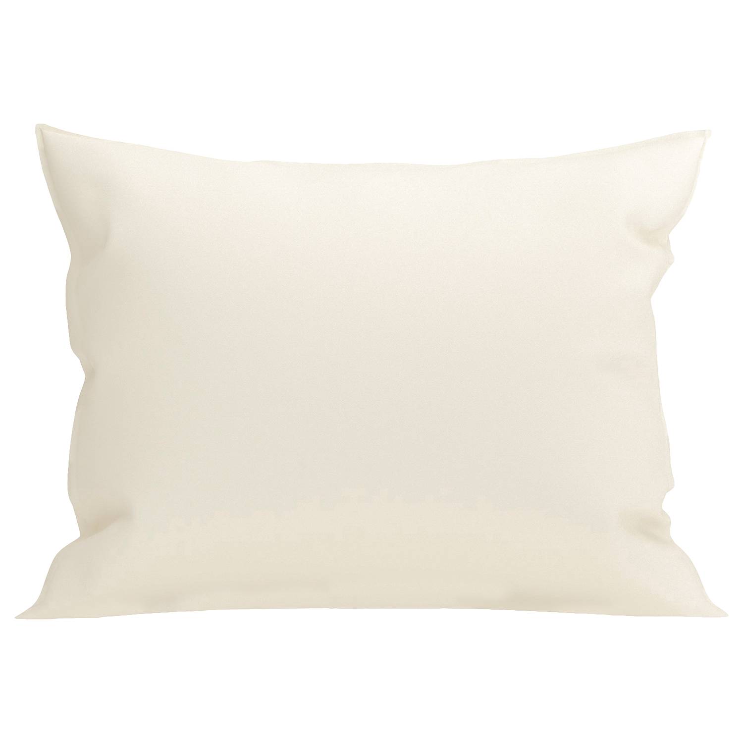 Perkal II Kissenbezug Baumwolle Beige 60 x 70 cm