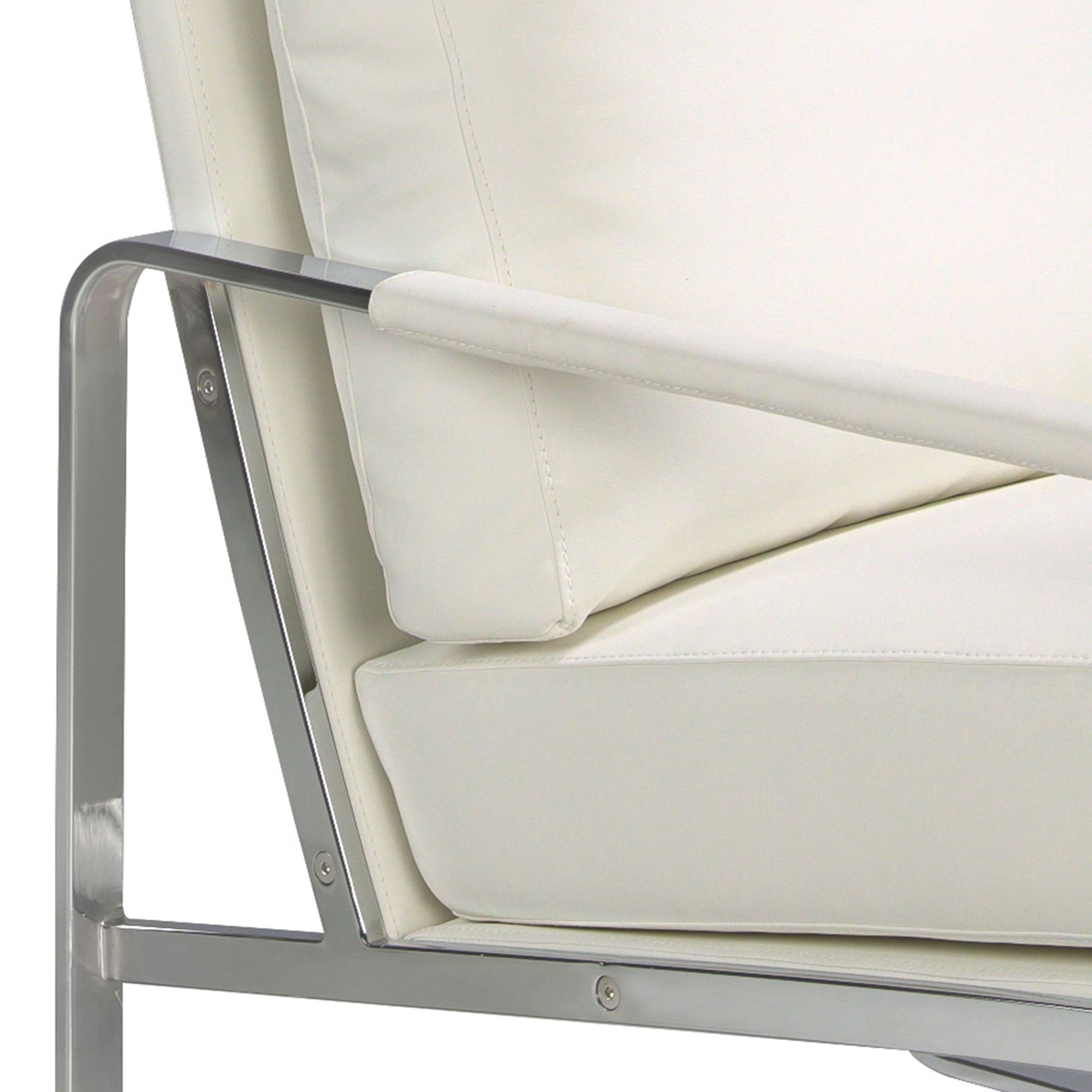 Armchair Faux Leather White