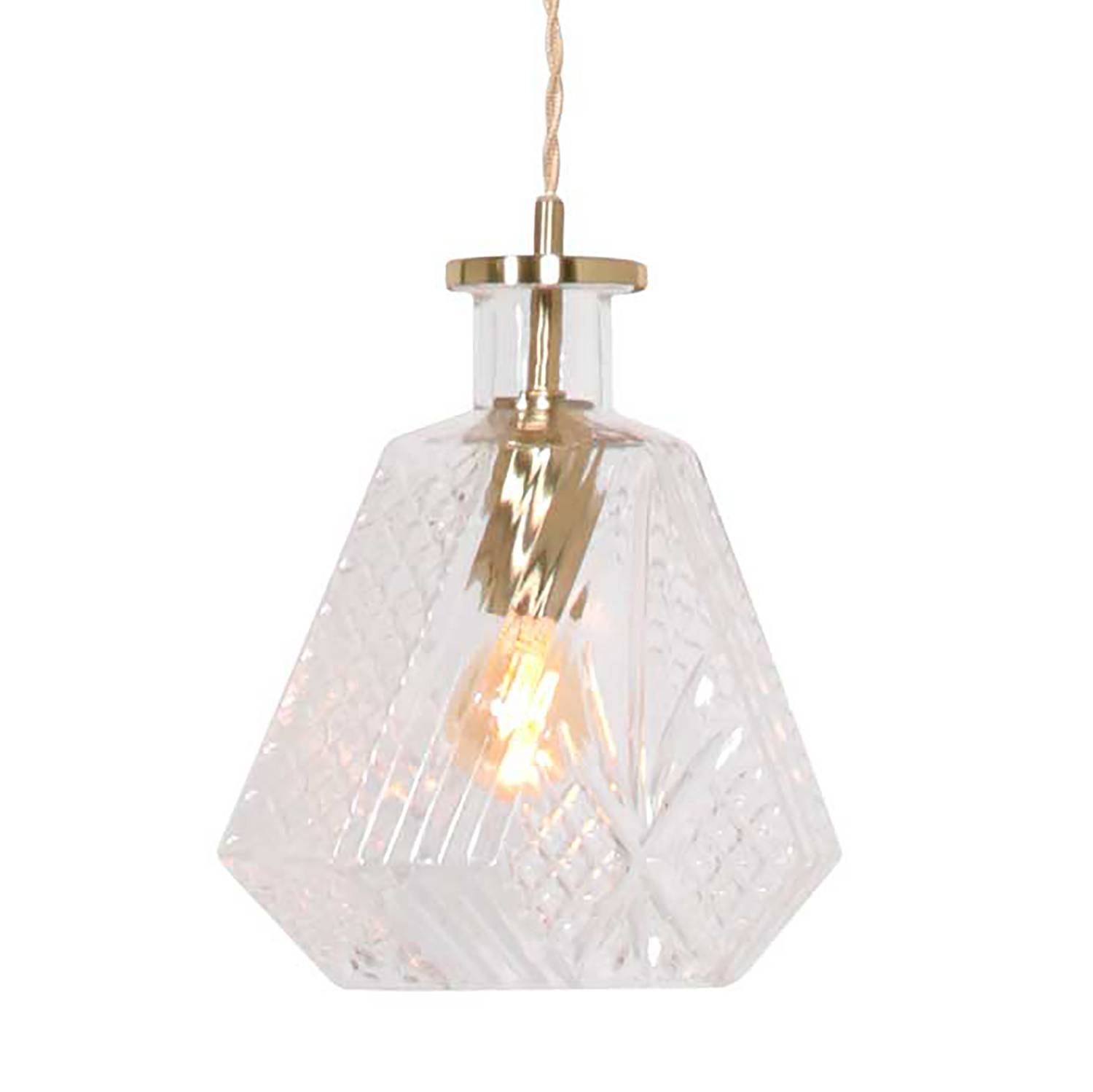 Grazioglass Pendelleuchte Aluminium Glas 1-flammig
