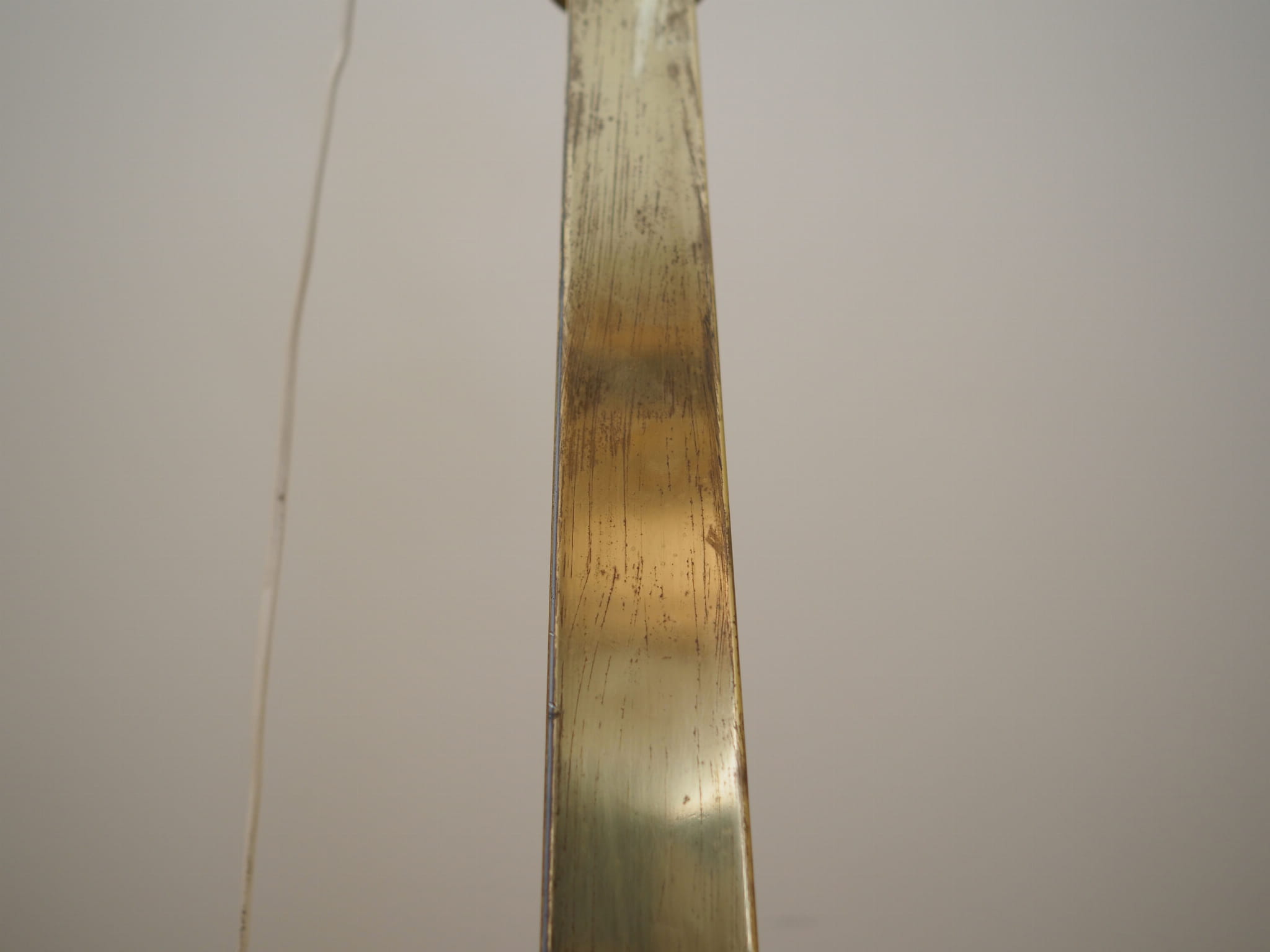 Lampada da terra ottone oro anni '60