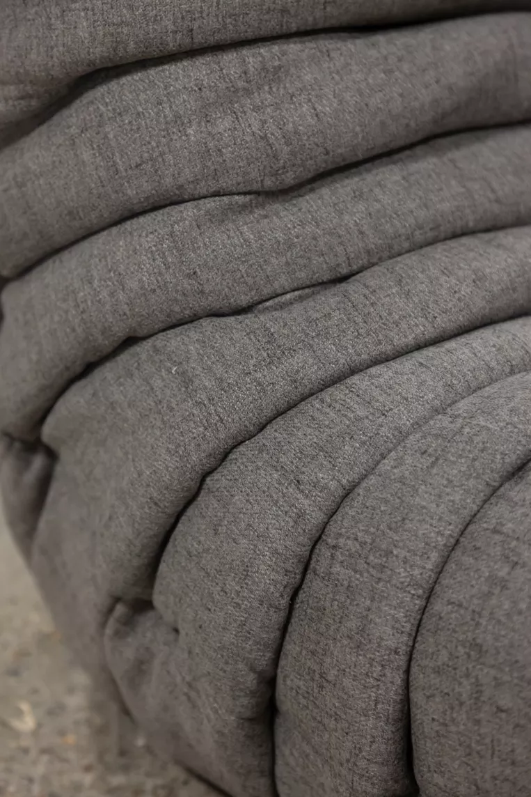 Togo Corner Sofa Textile Woven Fabric Warm Grey