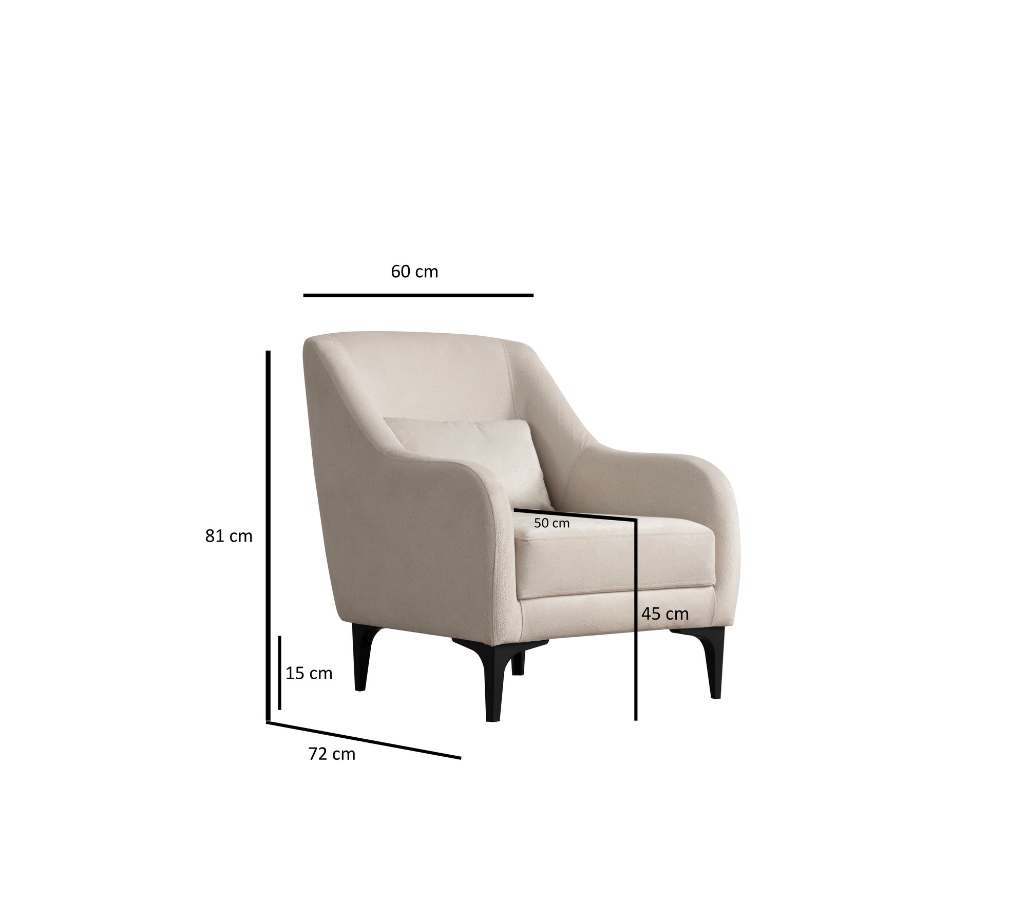 Astana Armchair Ecru