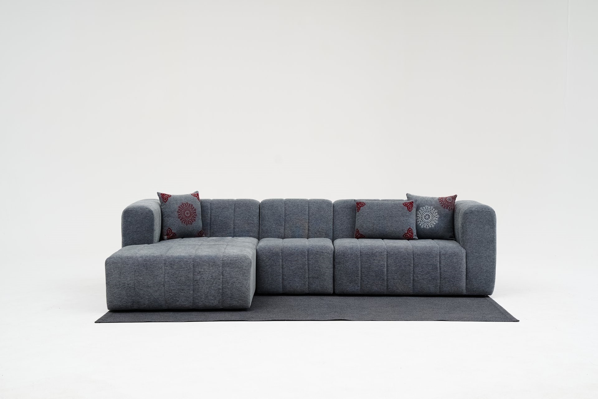 Beyza Sofa Récamiere Links Grau